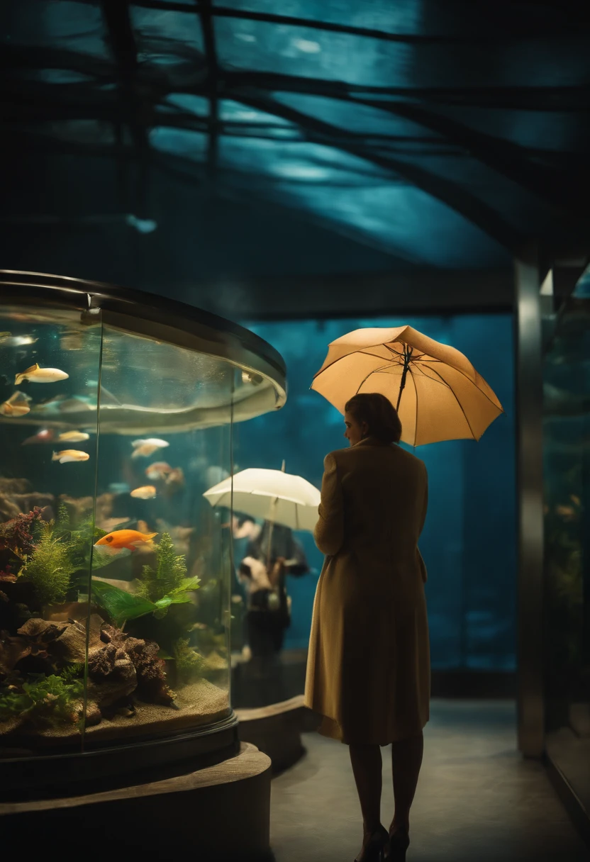 aquariums　femele　umbrellas