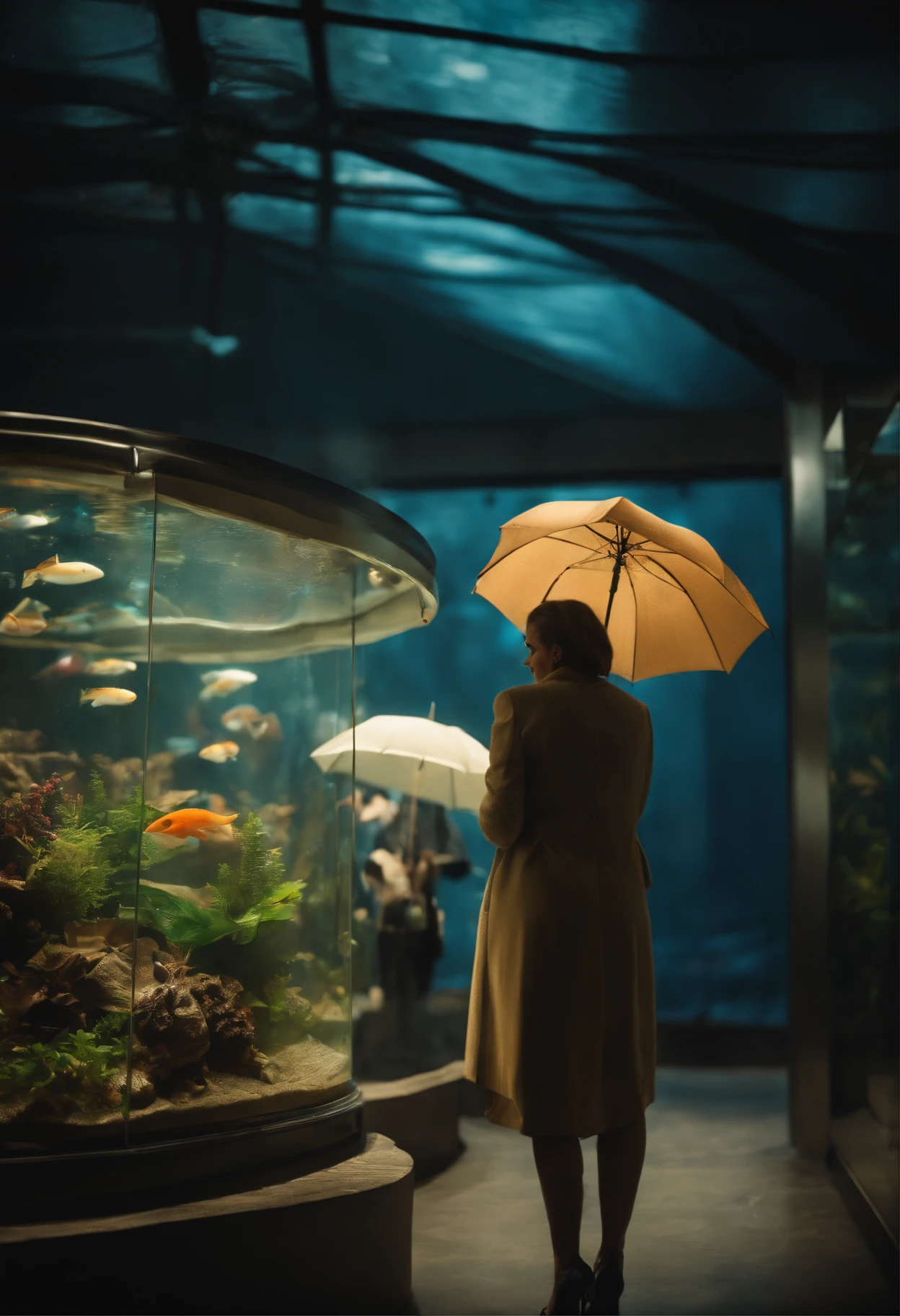 aquariums　femele　umbrellas