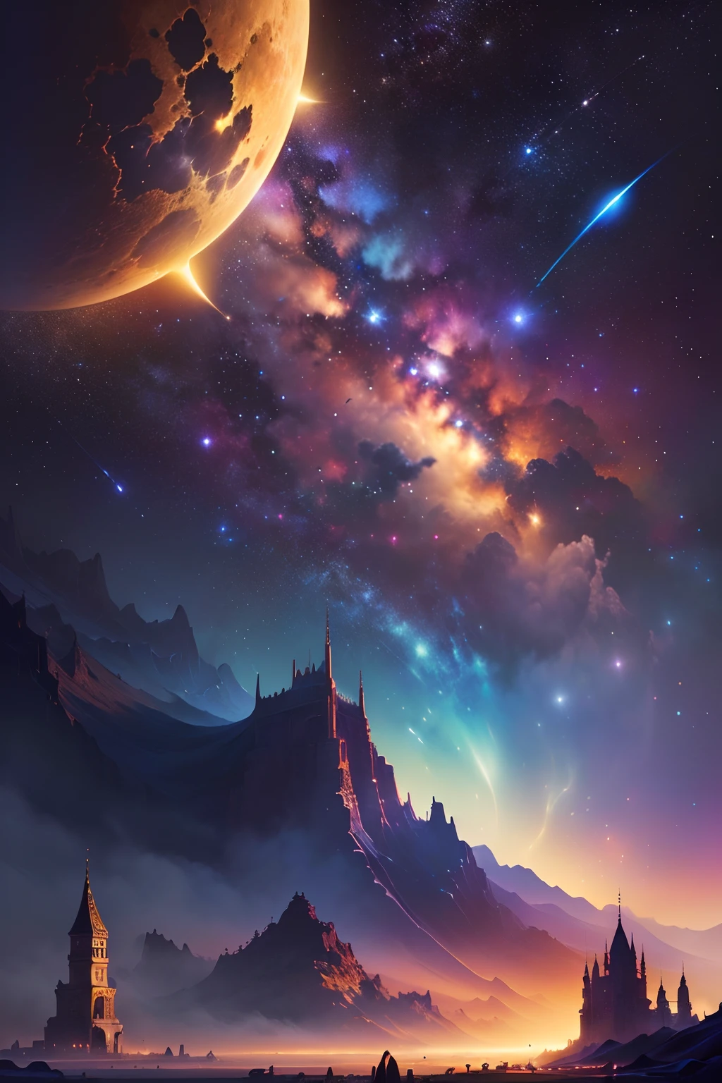 Art
Upscaling
Pattern
11:16:44
((melhor qualidade)), ((obra-prima)), (detalhado), (Fantasy Illustration: 1.3), noite de luar, cores suaves, (Space landscape with stars( detailed:1.3), (alta resolução:1.2)