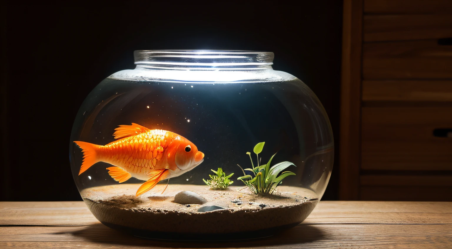 Eco Bottle Sci-Fi Sphere Goldfish Realistic