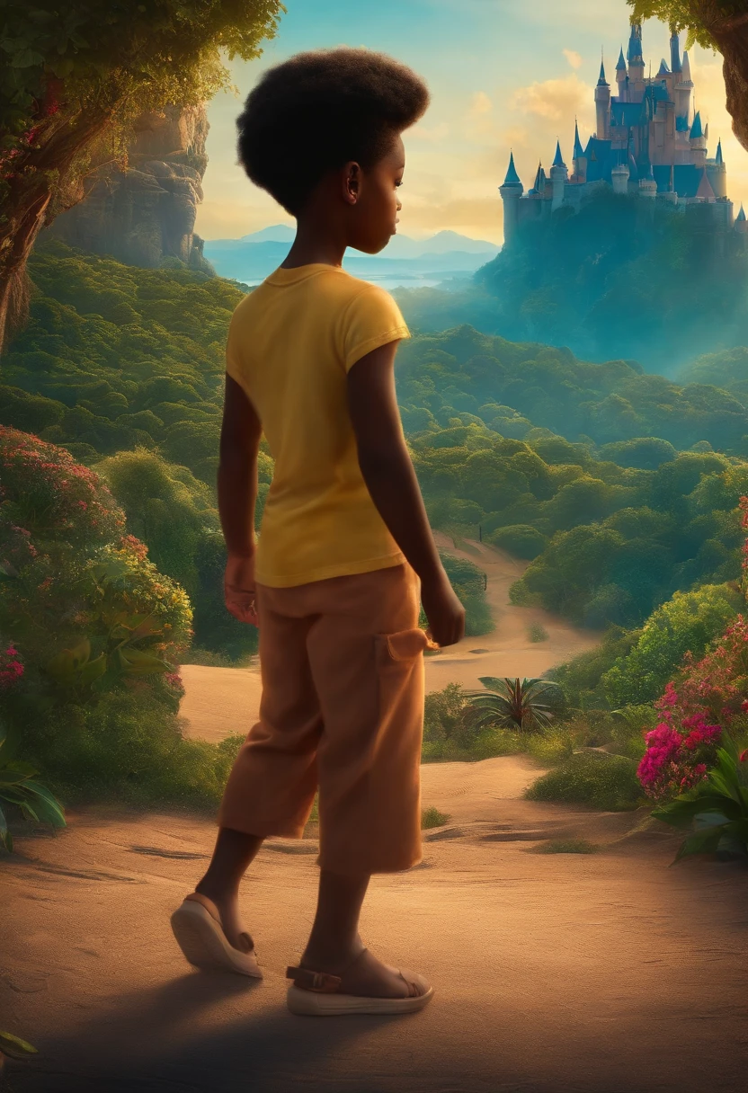 a partir dessa foto crie uma capa de filme de desenho como a da disney,  Where is a black boy, musico e cantor