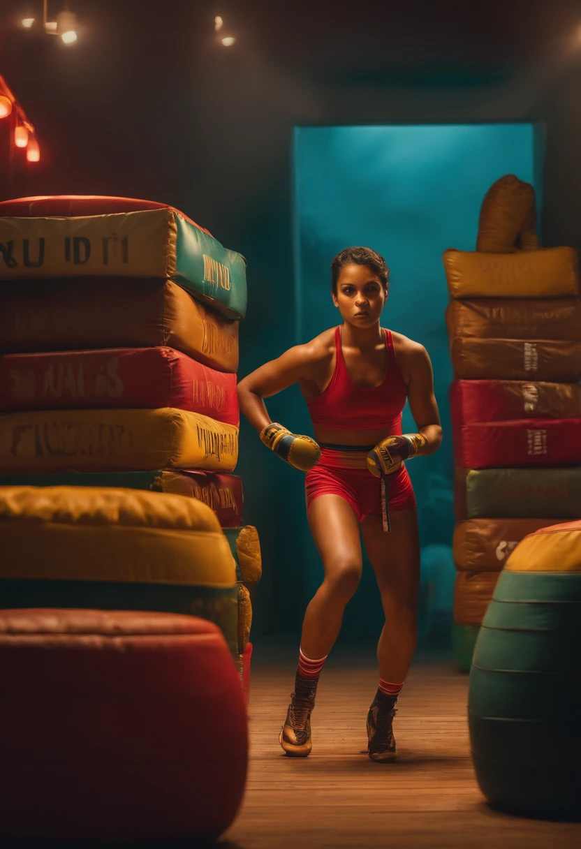 UM BISCOITO E UMA BOLACHA LUTANDO BOXE