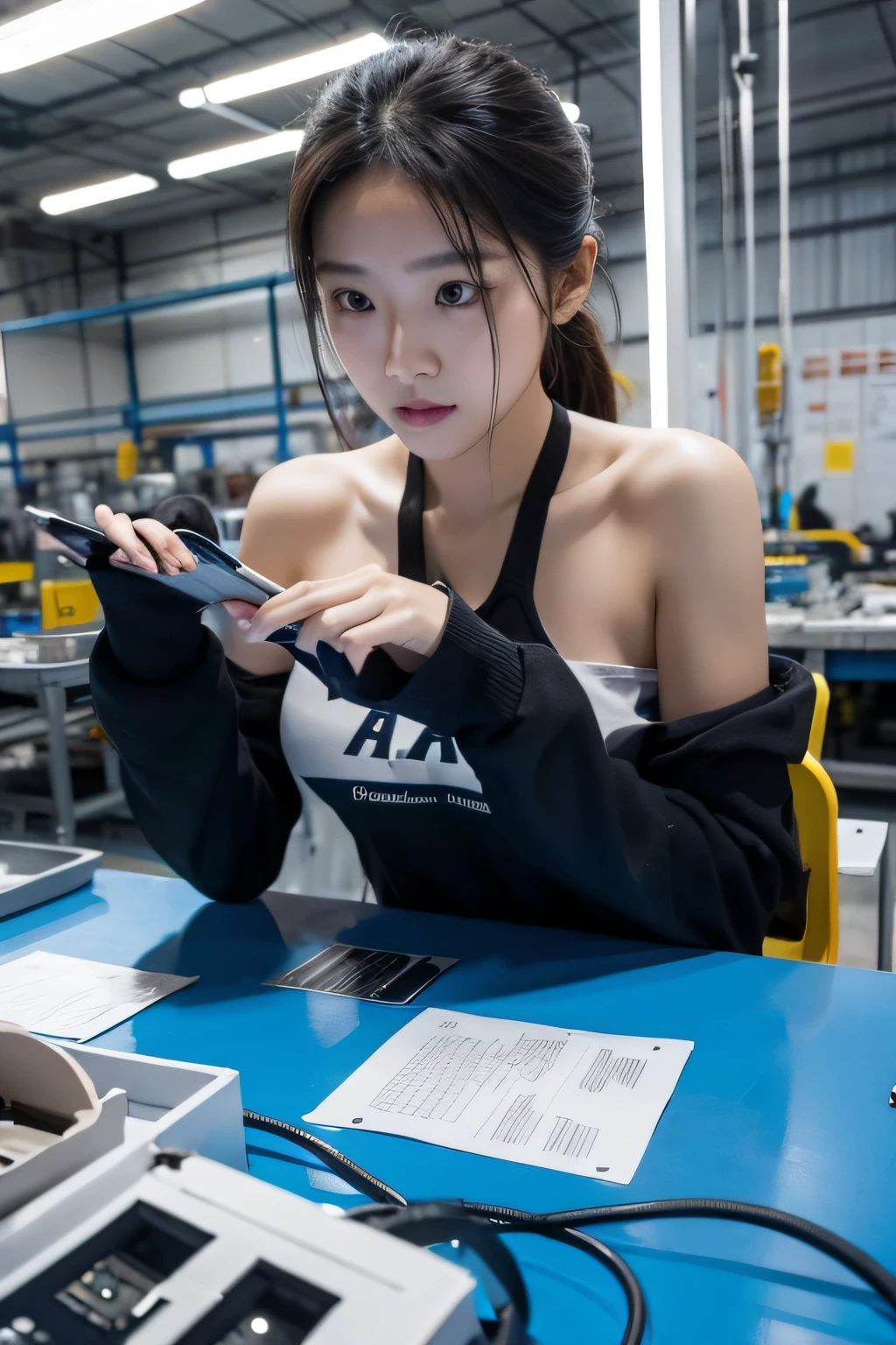Electronics factory beauty