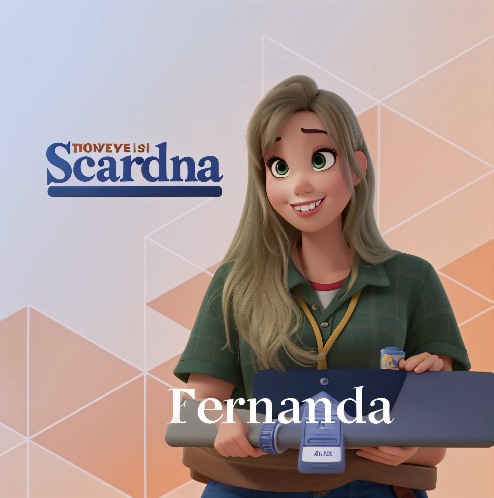 Um mulher estilo disney pixar, alta qualidade, melhor qualidade