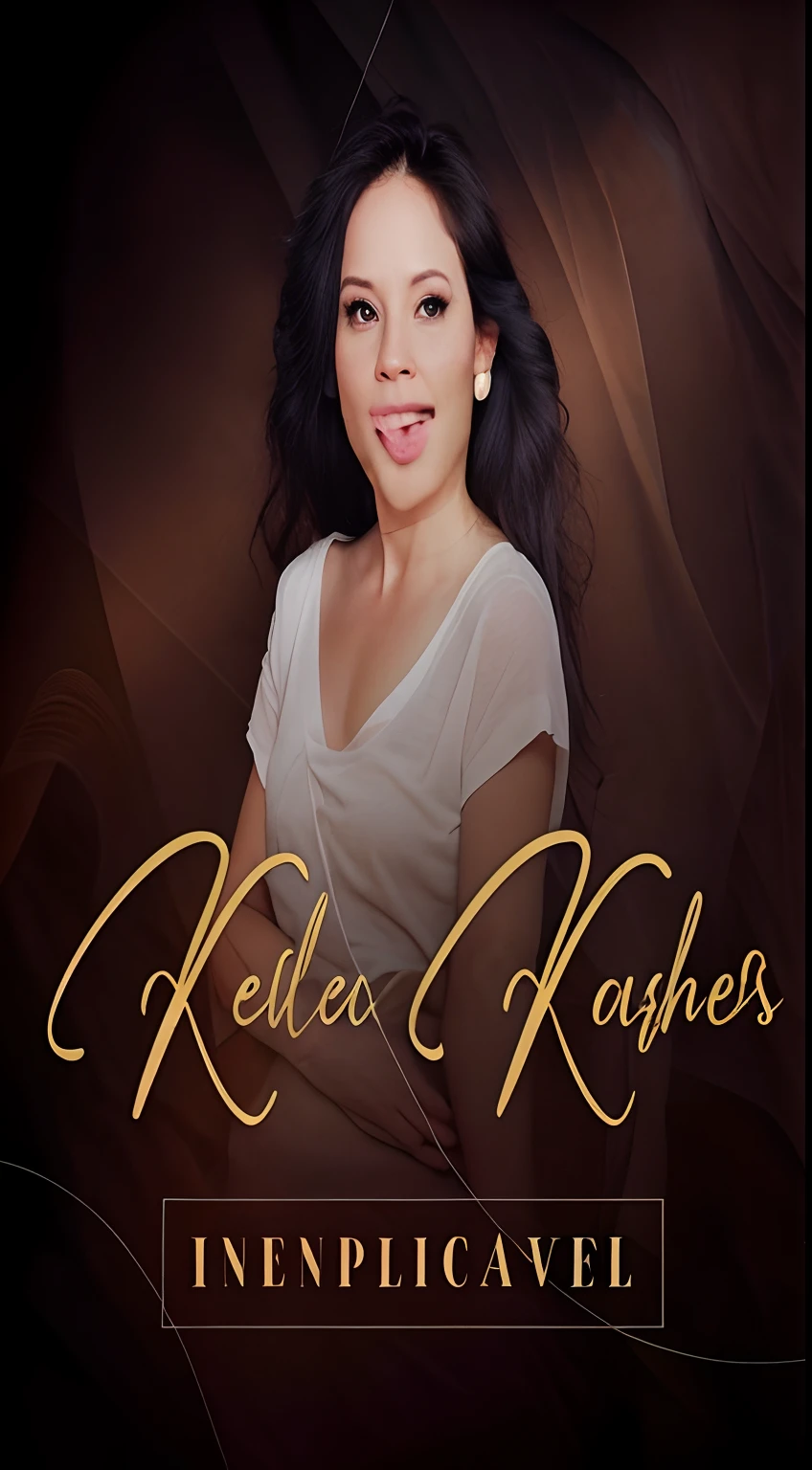 um close up de uma mulher com cabelos longos e uma camisa branca, Imagem promocional, album cape, album cape, Arte Promocional, album cape!, arte oficial, Parece Fabiula Nascimento, Directed by: Elias Ravanetti, Encantadora, Kerlee, Karla Ortiz, inspirado em Elias Ravanetti, new album cover, Album art, EPK