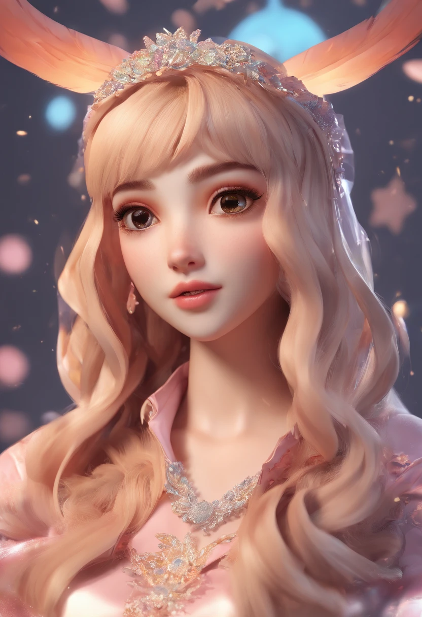 best quality, master part, fotorrealista, extremamente detalhado CG unidade 8k papel de parede, Chibi,1girl, Elsa,sozinho, cheio_corpo, sorrir, Olhando_em_visualizador, ao ar livre,