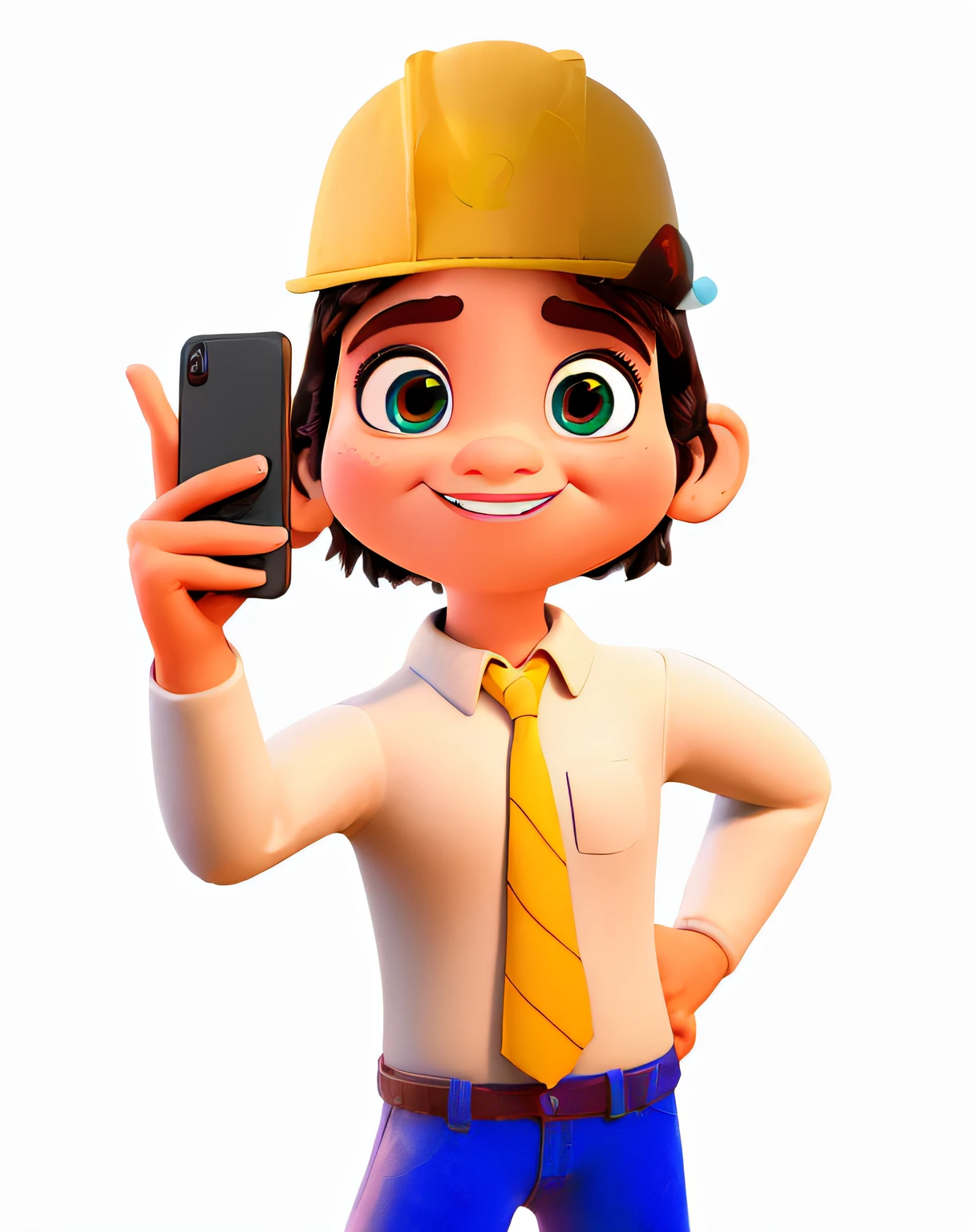 um mascote 3D estilo disney pixar, alta qualidade, melhor qualidade