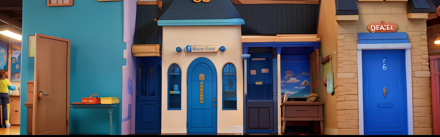 Turn the image into a backdrop in the Pixar model/Disney