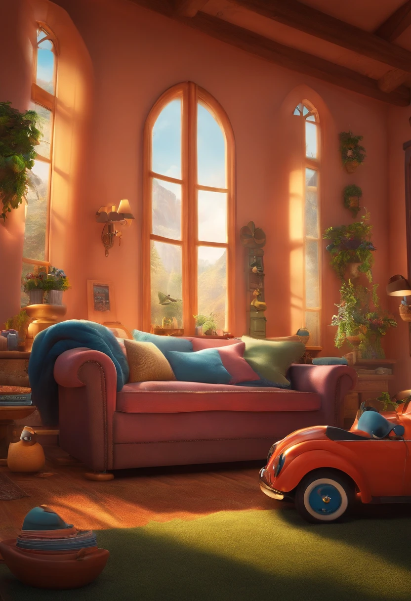 Poster 3D estilo Pixar