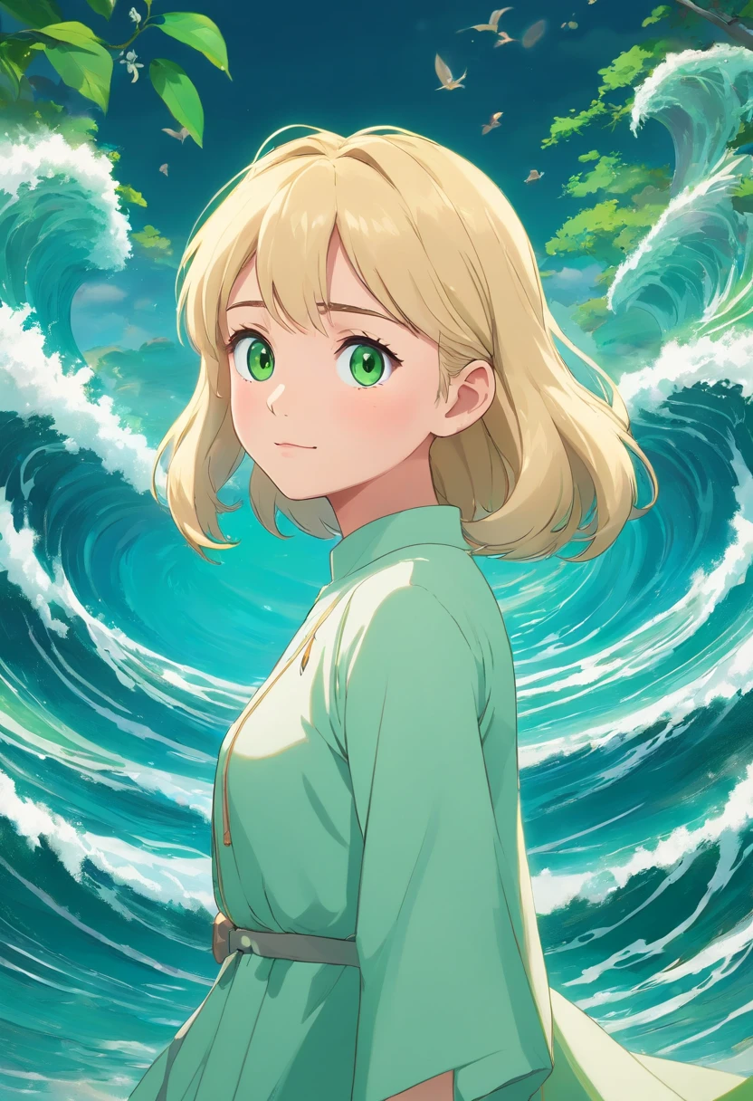 Immerse yourself in the elegance and sophistication of a beautiful blonde with captivating sparkling green eyes. Use 3D techniques and octane rendering in 8K resolution, to create a hyper-realistic image of her detailed face. Intricate, crisp details and smooth rendering style, Combined with the Cinema Studio de Lighting, will make this work of art a real masterpiece. Get ready to make waves at ArtStation, as he becomes a trendsetter in the digital arts community.