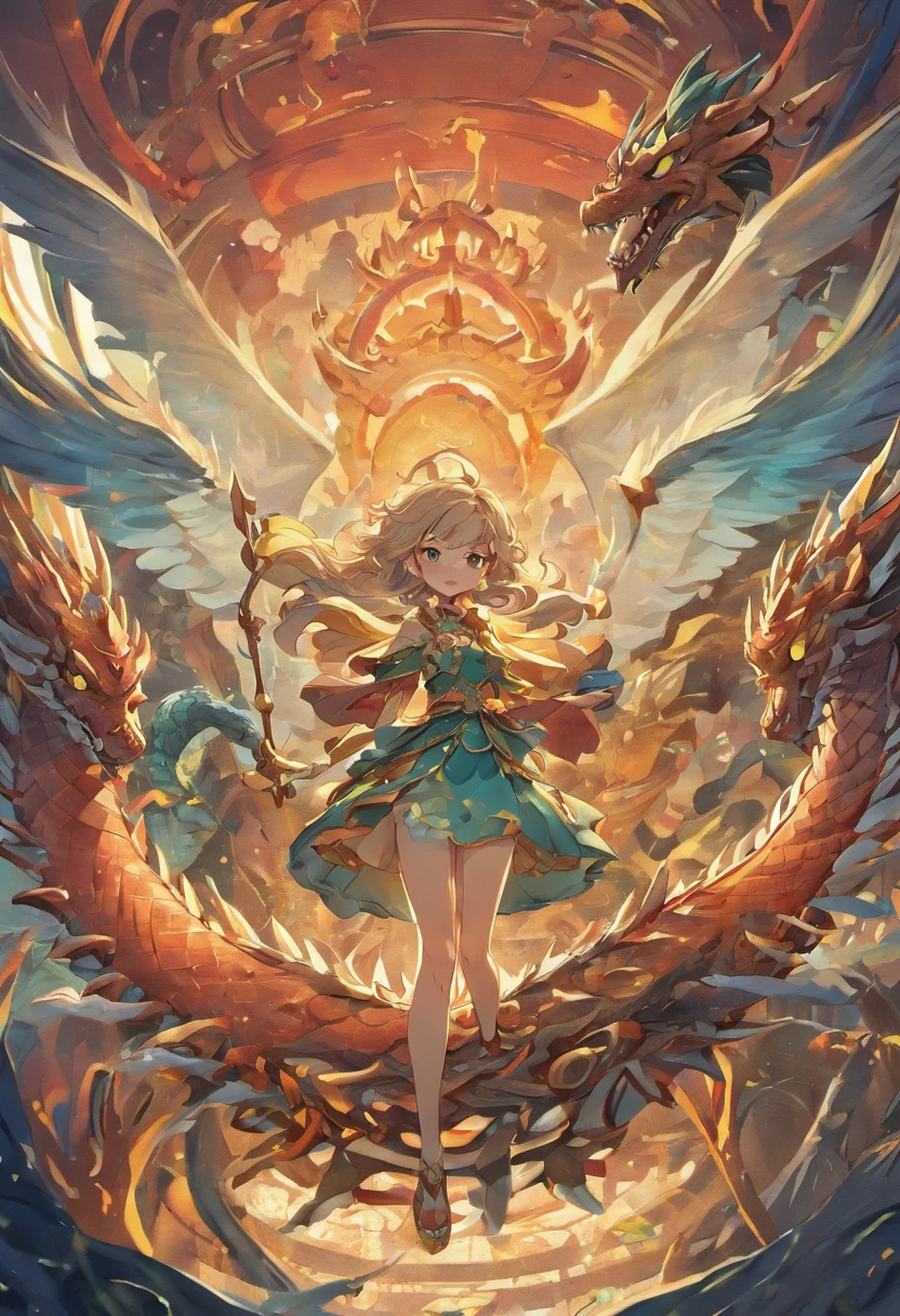 retrato da mulher, on top of a Dragon ::style cartoon, (((Front view))), Estilo Disney Pixar, Filme 3D, altamente detalhado, vivid colors (((corpo inteiro))) ::n_style realista, anime