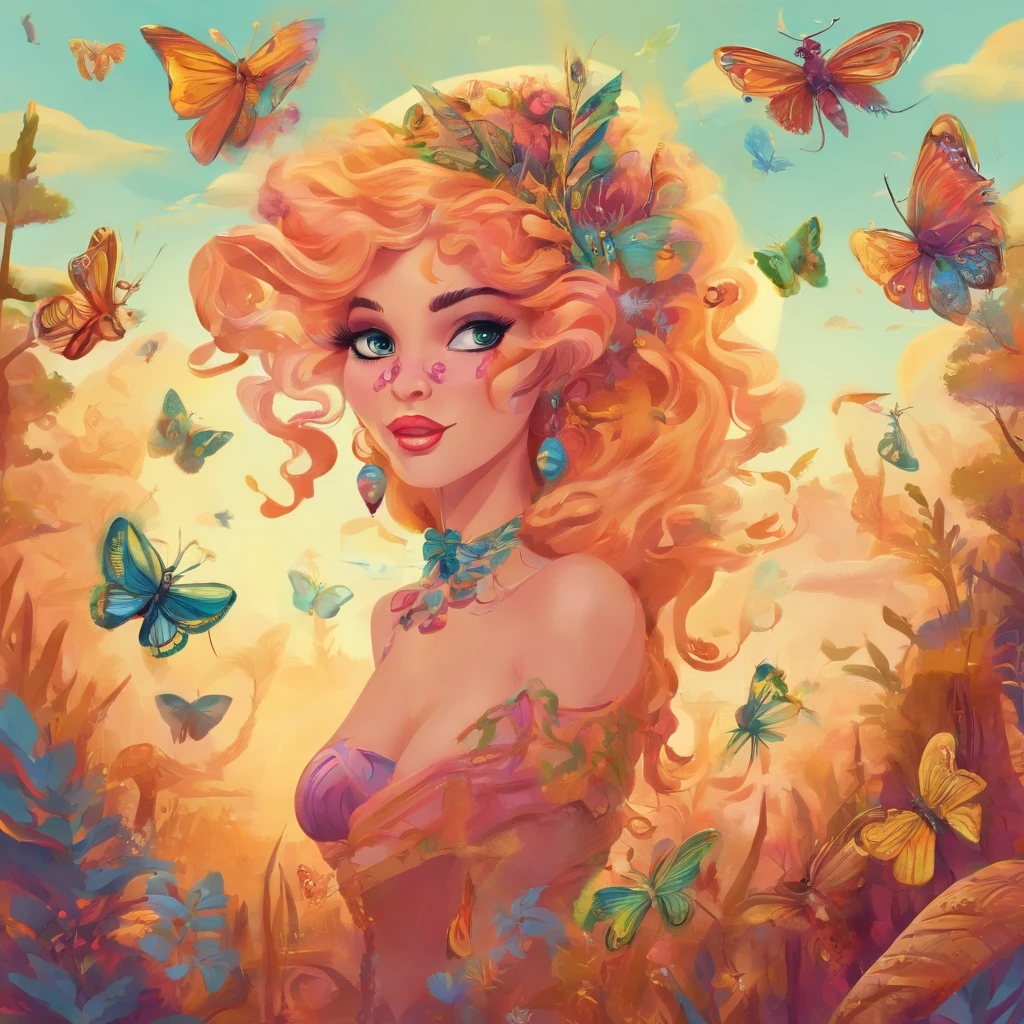 Anthropomorphic, style of disney animation,Laughing locusts, closeup cleavage,sportrait,flat, vectorised, 8K resolution, Masterpiece, and super detailed,super-fine,Ultra-precise