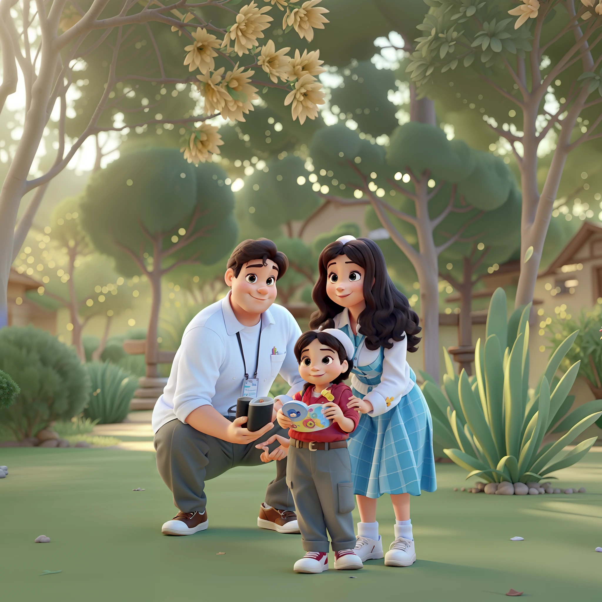 Papsi, Mommy and Disney Pixar style, imagem de alta qualidade, muita qualidade