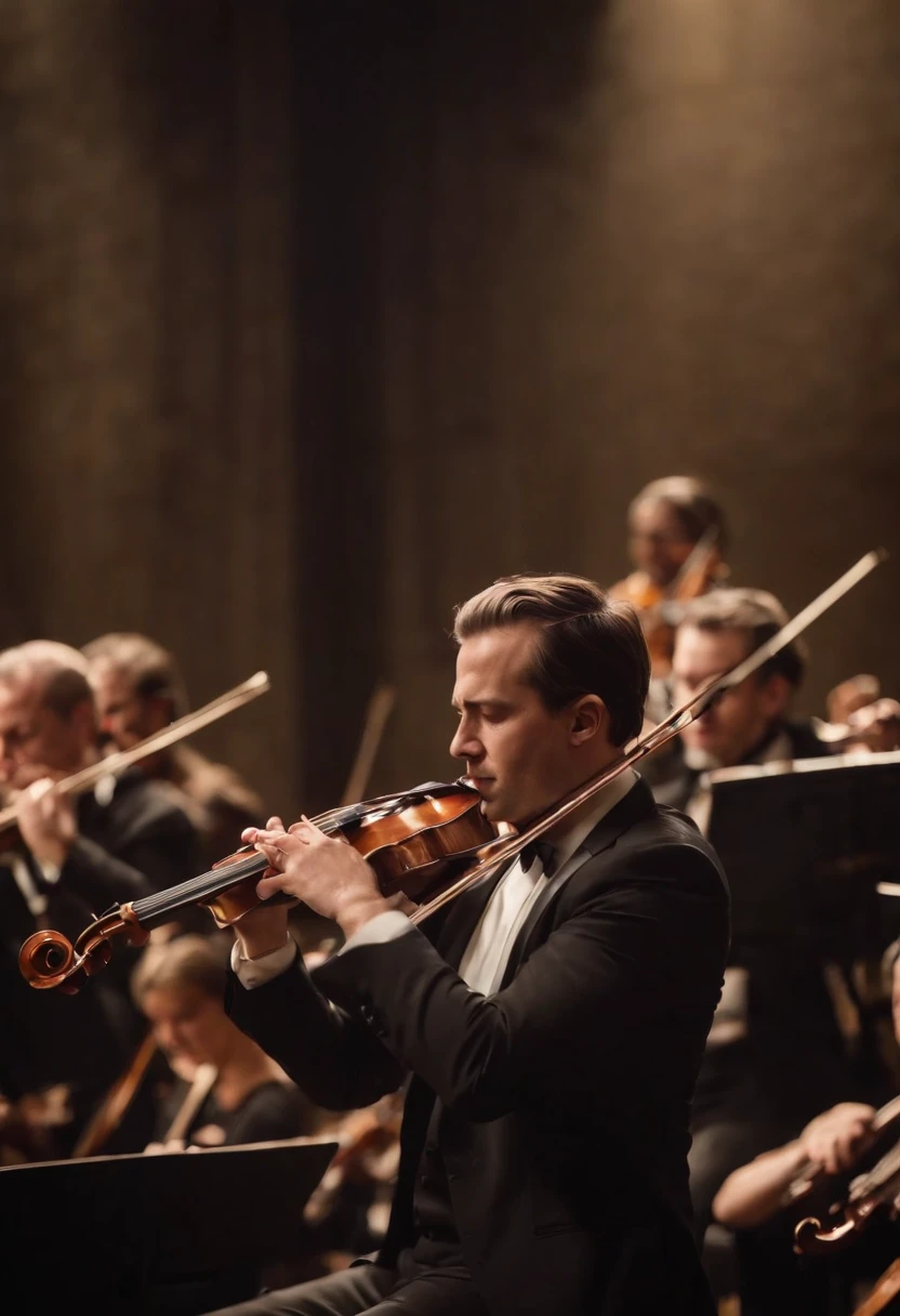 Symphony orchestra in a phenomenal performance