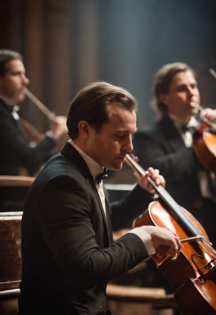 Symphony orchestra in a phenomenal performance