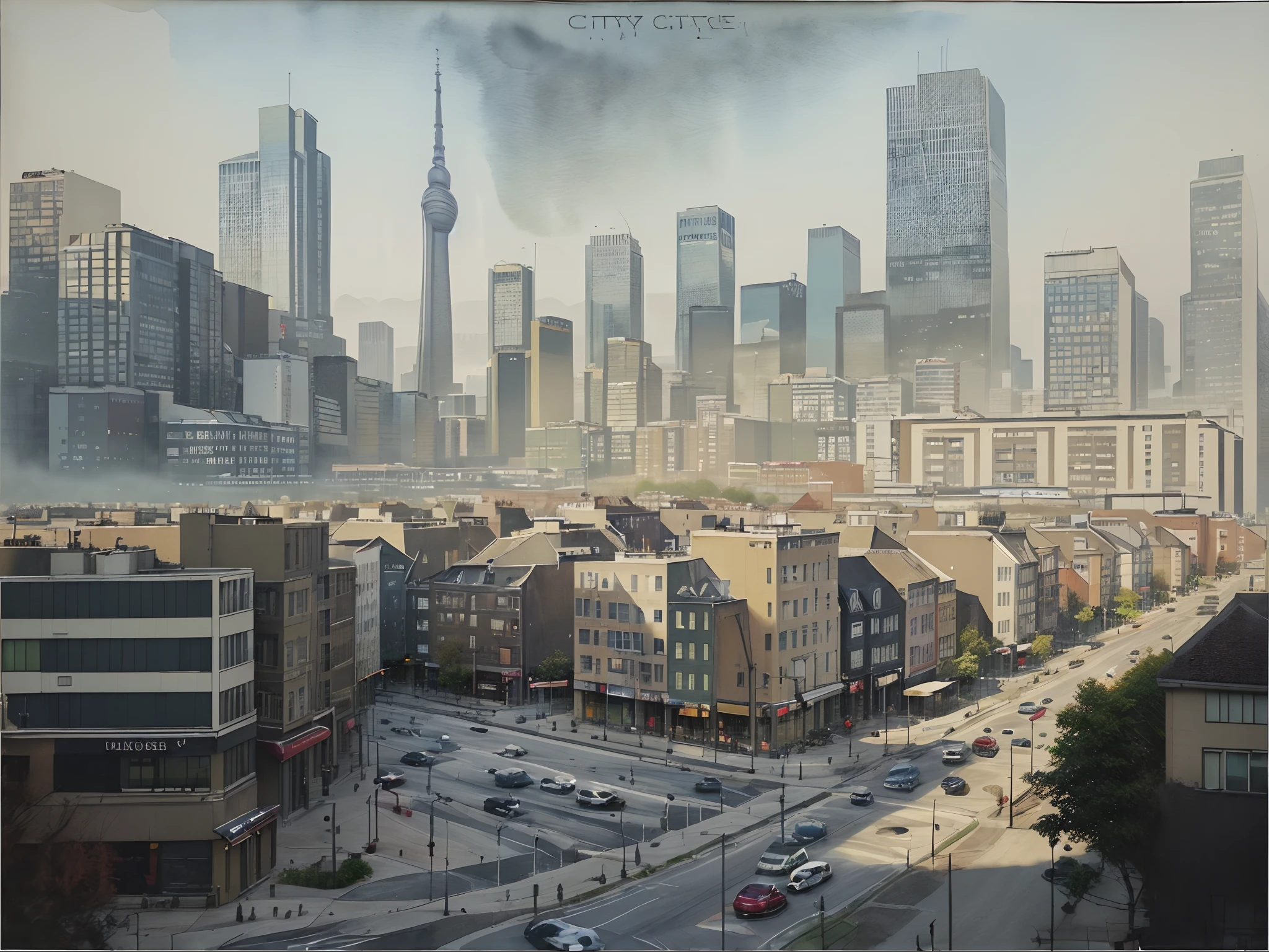 Cityscapes: Watercolor cityscapes depict urban environments, featuring buildings, streets, and city life.