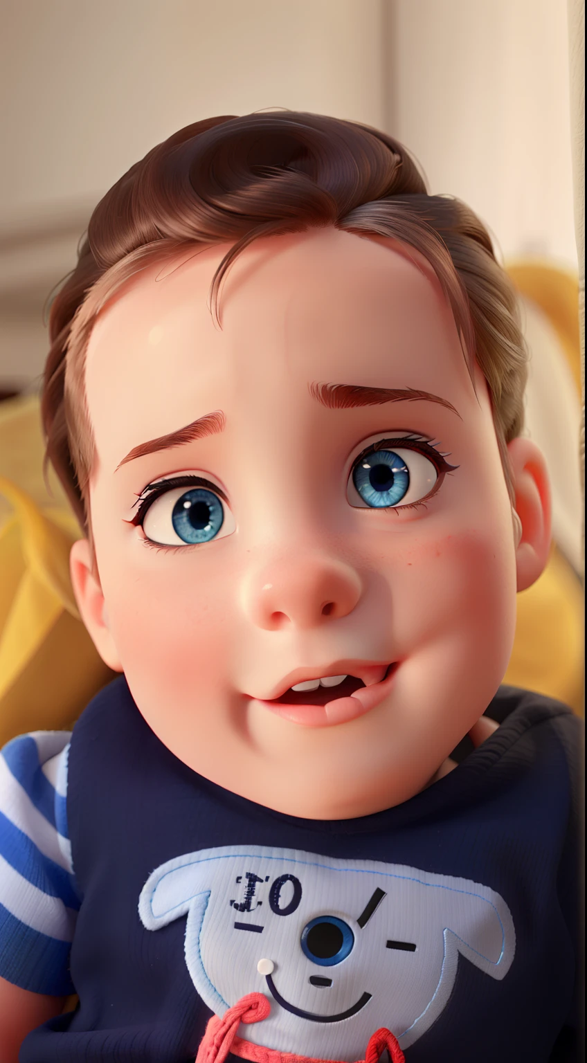 a with blue eyes.