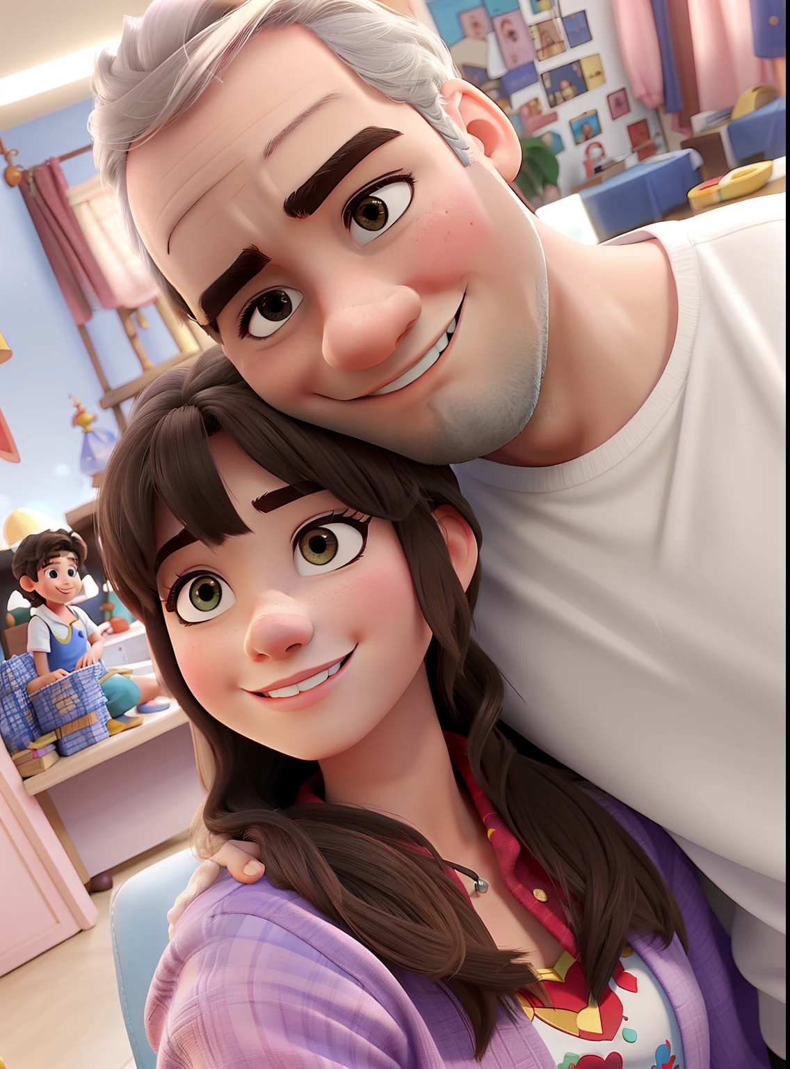 Casal feliz igual filme da Disney amor