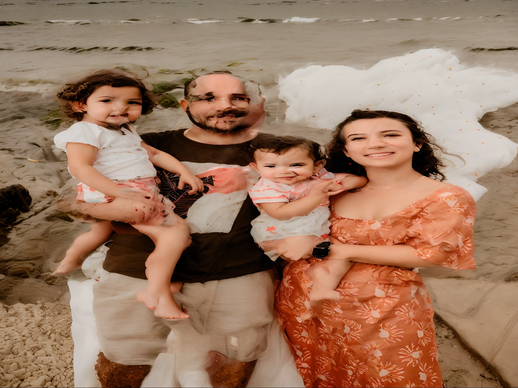 there are two adults and a child posing for a picture, family portrait, Happy family, 2019, 2 0 1 9, Malika Favre, 1 / 4 retrato, alta qualidade de imagem, foto retrato, mid portrait, Directed by: Emma Andijewska, 2018, 2 0 1 8, retrato de alta qualidade, 4 k post