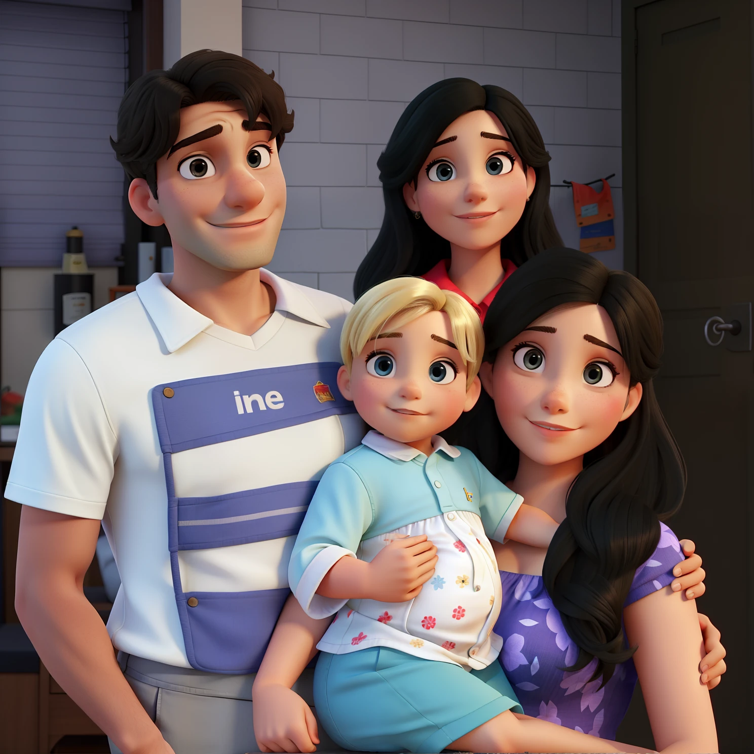 Um homem, Two women and a blonde baby