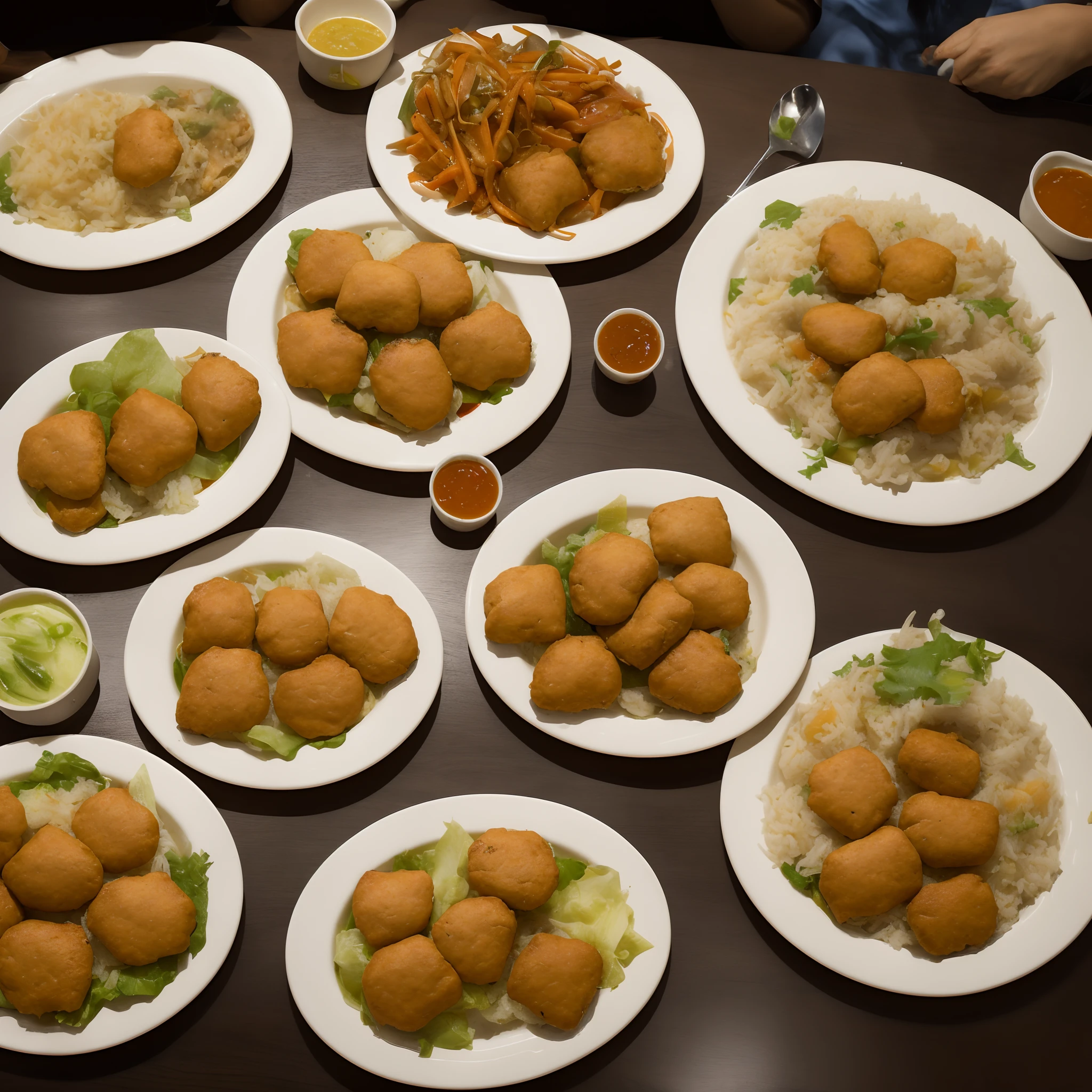 Guangzhou restaurant,Chicken patties,Makes people hungry