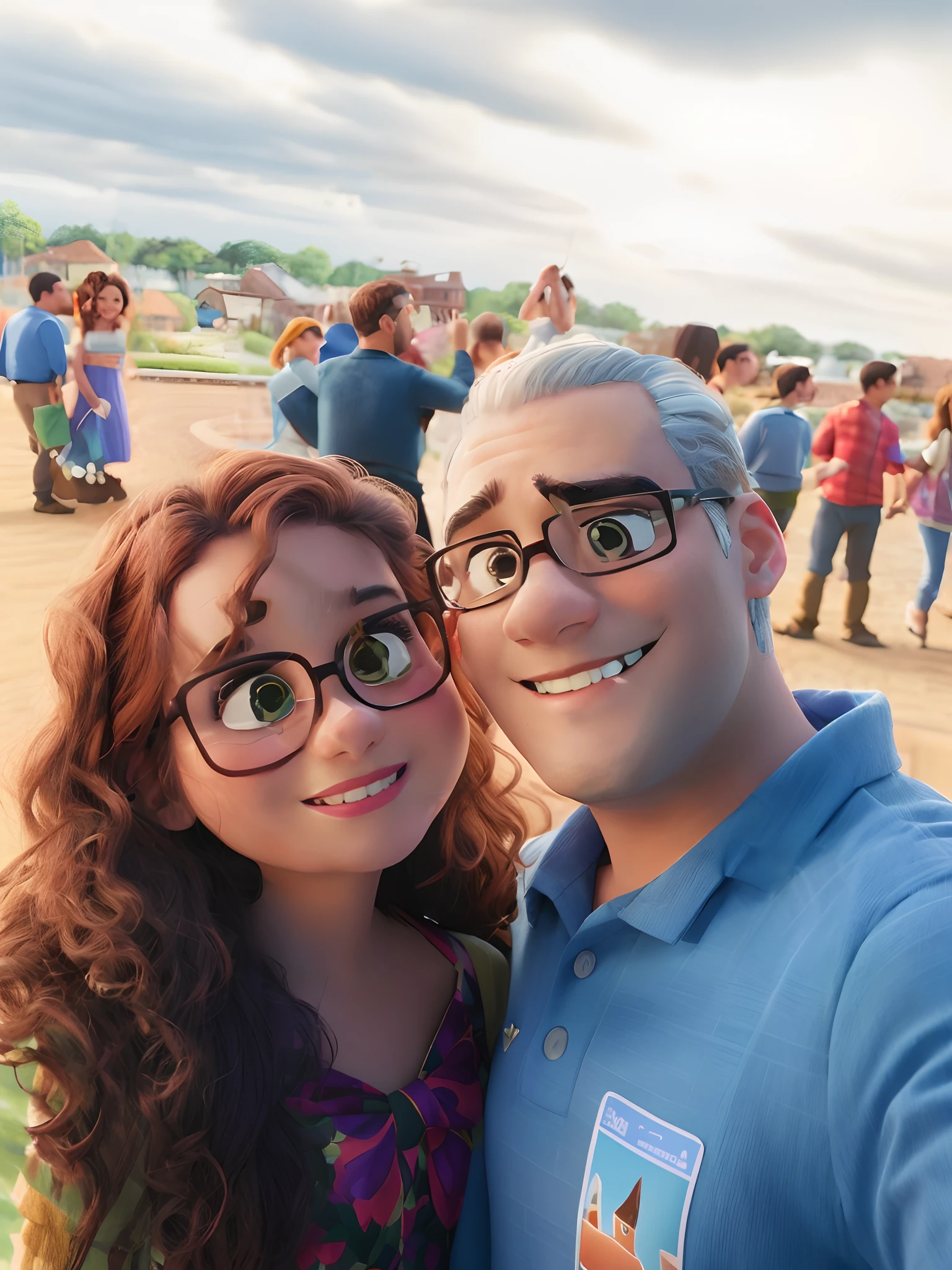pareja romantica, Like Disney Pixar movies.