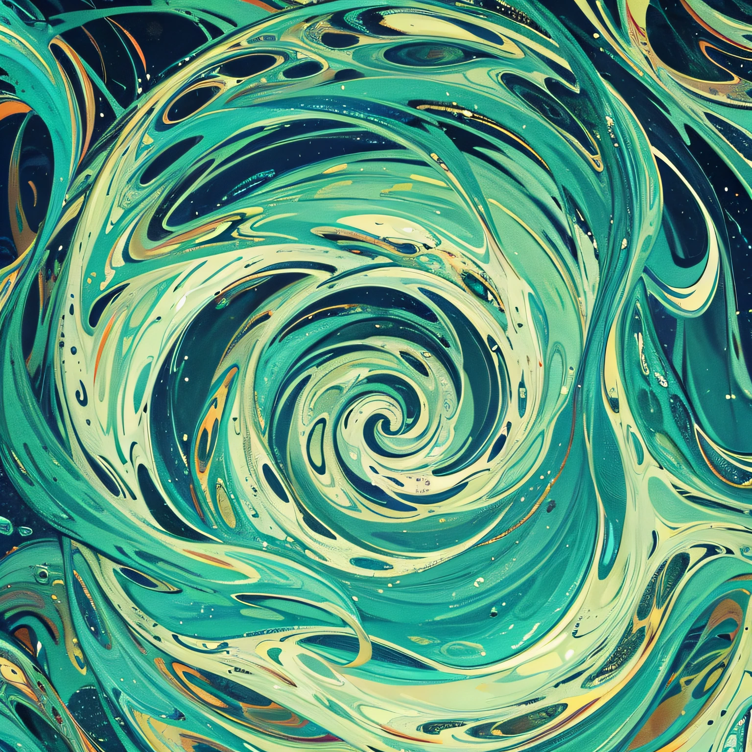 turquise green swirling texture pattern background