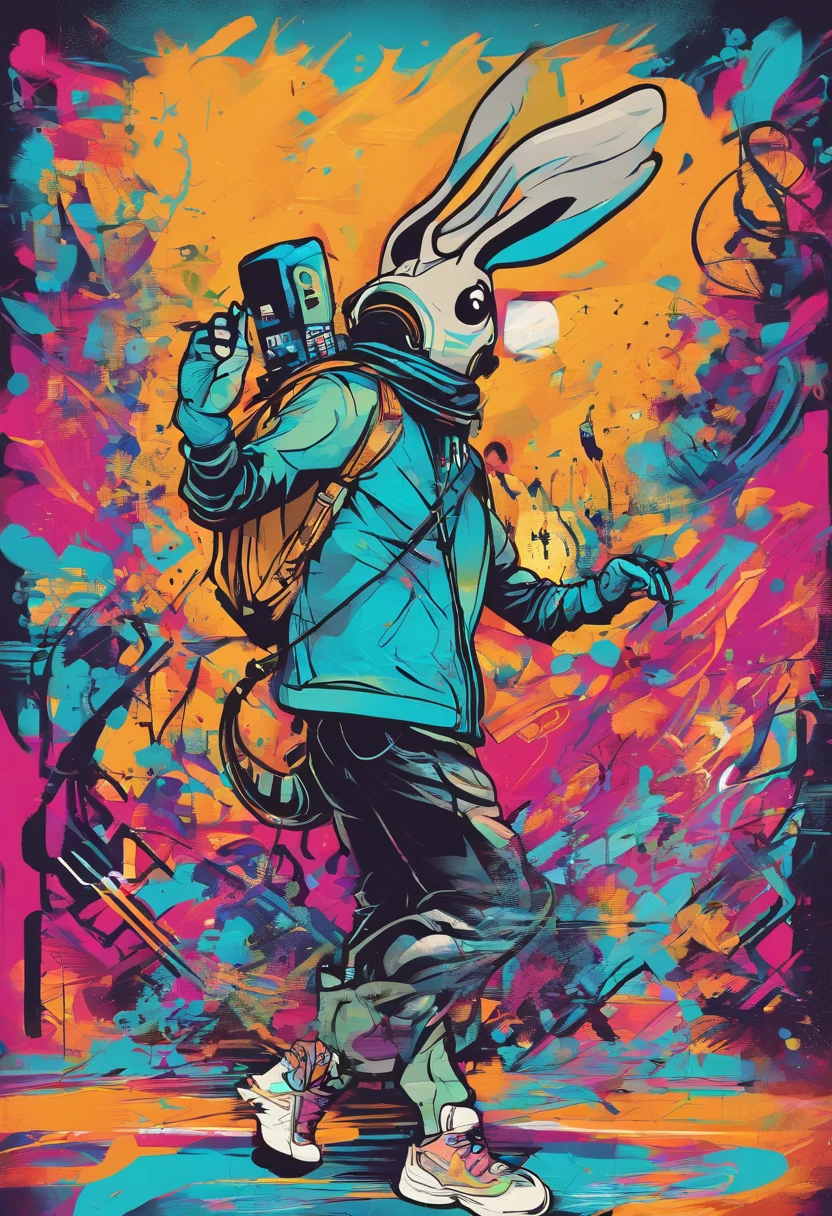 Animation Art，Anthropomorphic, style of disney animation，A dancing locust, Solitude，flat, vectorised, 8K resolution, Masterpiece, and super detailed.