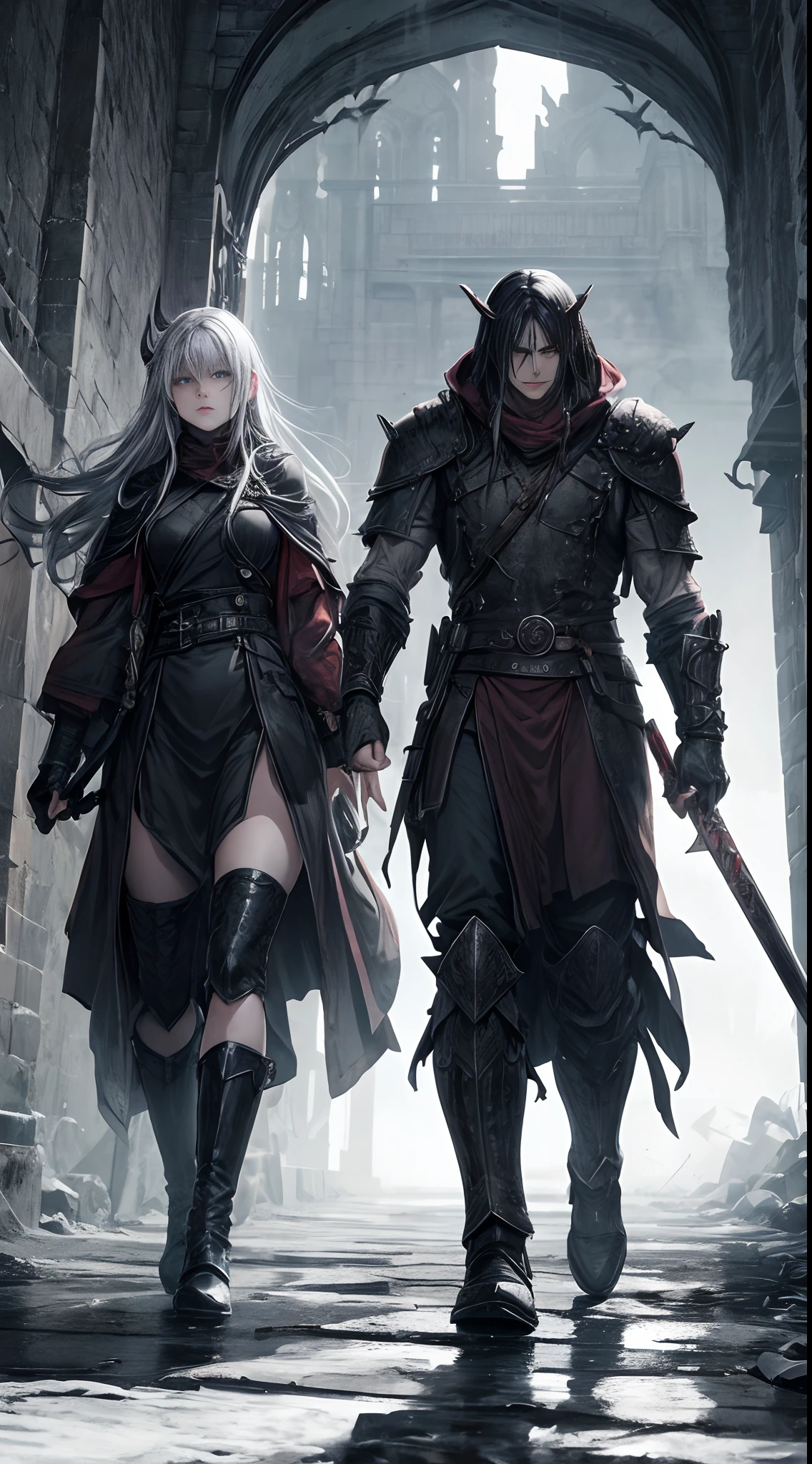 As they approached the entrance to the demon lord’s lair, the air grew heavy with an eerie silence. They exchanged a knowing glance, their eyes reflecting determination mixed with a hint of madness. How did these warrior friends become so consumed by their desire for vengeance against the demon lord?