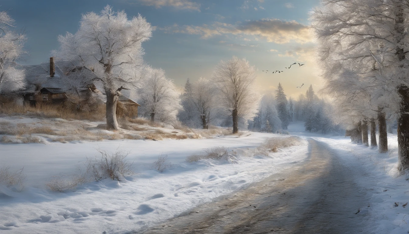 The Arrival of Winter,silence,Dignified air