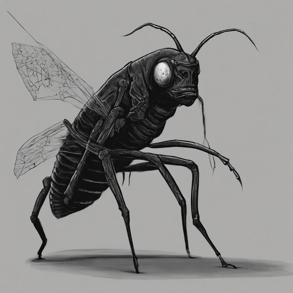 Animation Art,Anthropomorphic, style of disney animation,A dancing locust, Solitude,flat, vectorised, 8K resolution, Masterpiece, and super detailed.