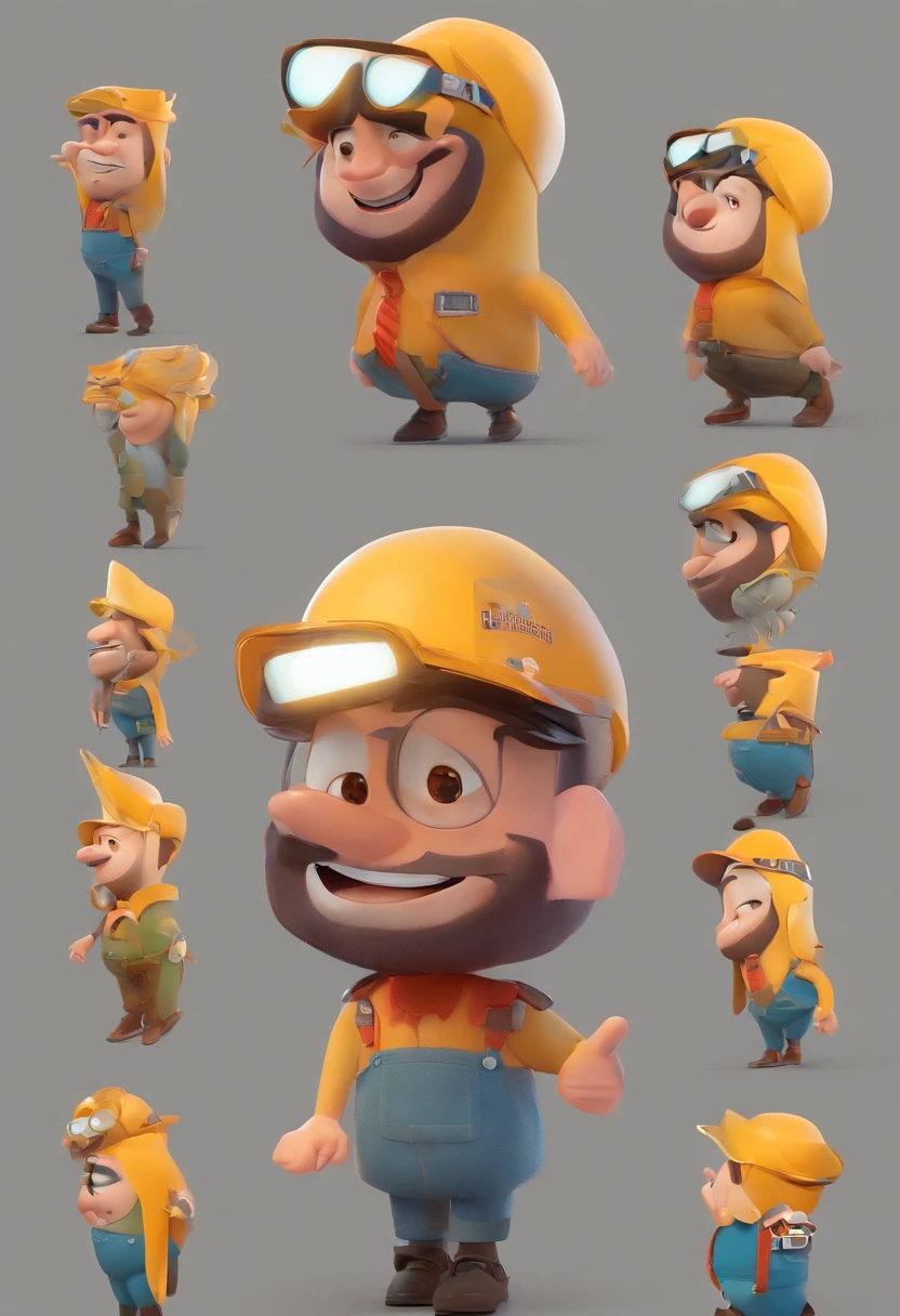 A Dream Architect Inspired by Pixar Animation, de perto. Facial expressions are captivating, com um toque de irrealidade.