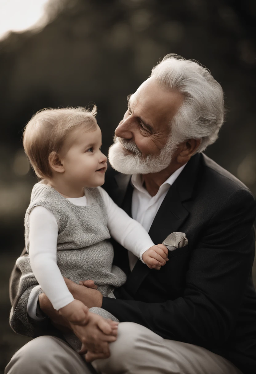 (best quality,highres:1.2),(realistic,photorealistic:1.37),father portrait,loving and caring father,gentle eyes and smile,wisdom and experience,beard and mustache,deep wrinkles and laugh lines,kind-hearted,gray hair,suit and tie,confident expression,old-fashioned charm,soft lighting,classic black and white photography,vivid details,emotional connection,memorable and heartwarming,generations of love,dignity and grace,wise and resilient,strong presence,fatherly love,cherished memories,ageless beauty,unconditional love,admiration and respect,family legacy,thoughtful gaze,eternally cherished,parental guidance and support,role model,unbreakable bond,profound wisdom and love,greatest teacher,unforgettable moments,forever treasured.