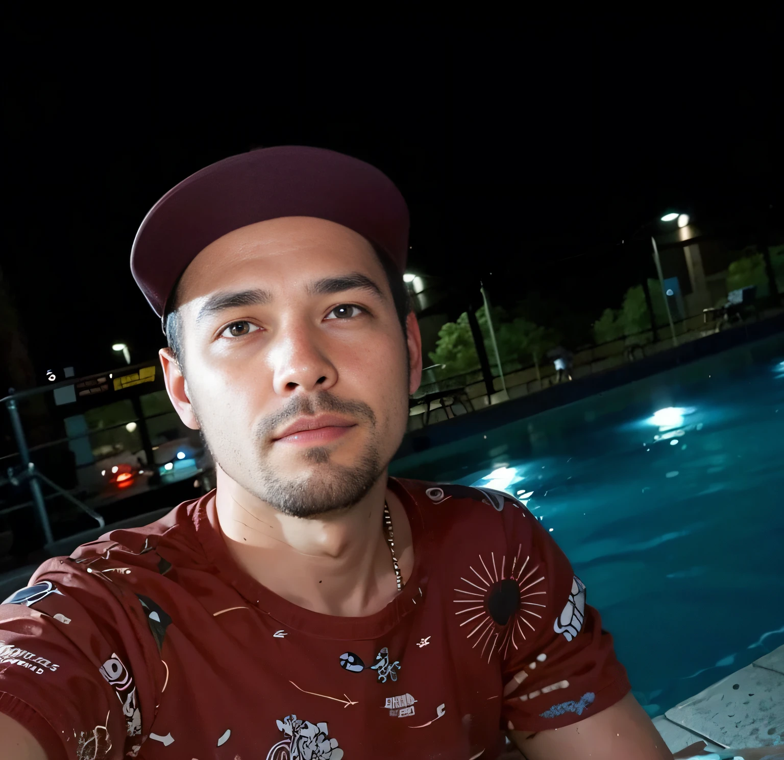 PIXAR a person with a cap on the side of the pool
