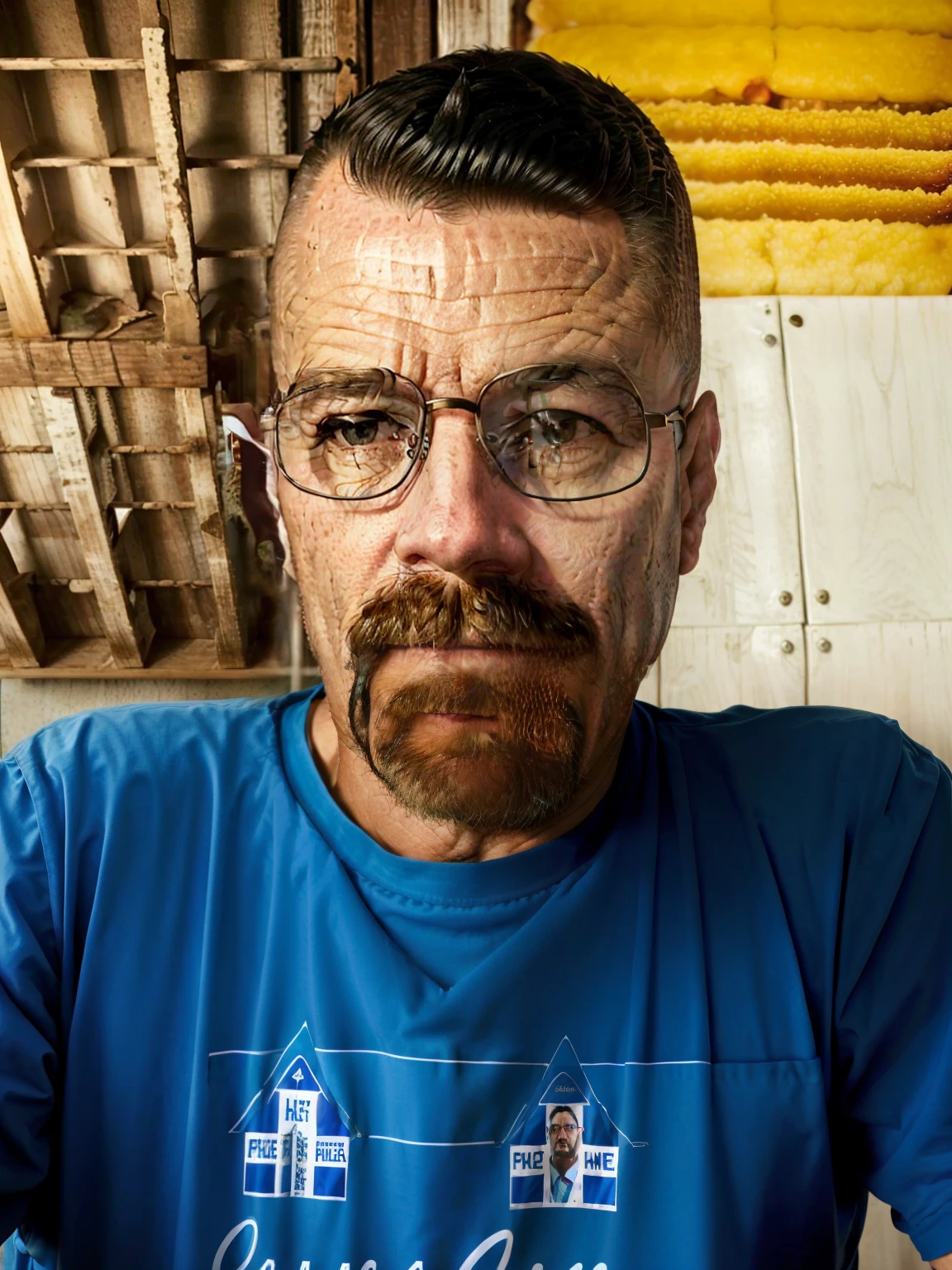 There's a man with glasses and a blue shirt holding a piece of pizza, david rios ferreira, Homem de 4 0 anos, imagem de perfil, 38 anos, edu souza, Homens de 45 anos, 3 6 anos, andres rios, cerca de 3 5 anos, imagem do avatar, icaro carvalho, (38 anos)