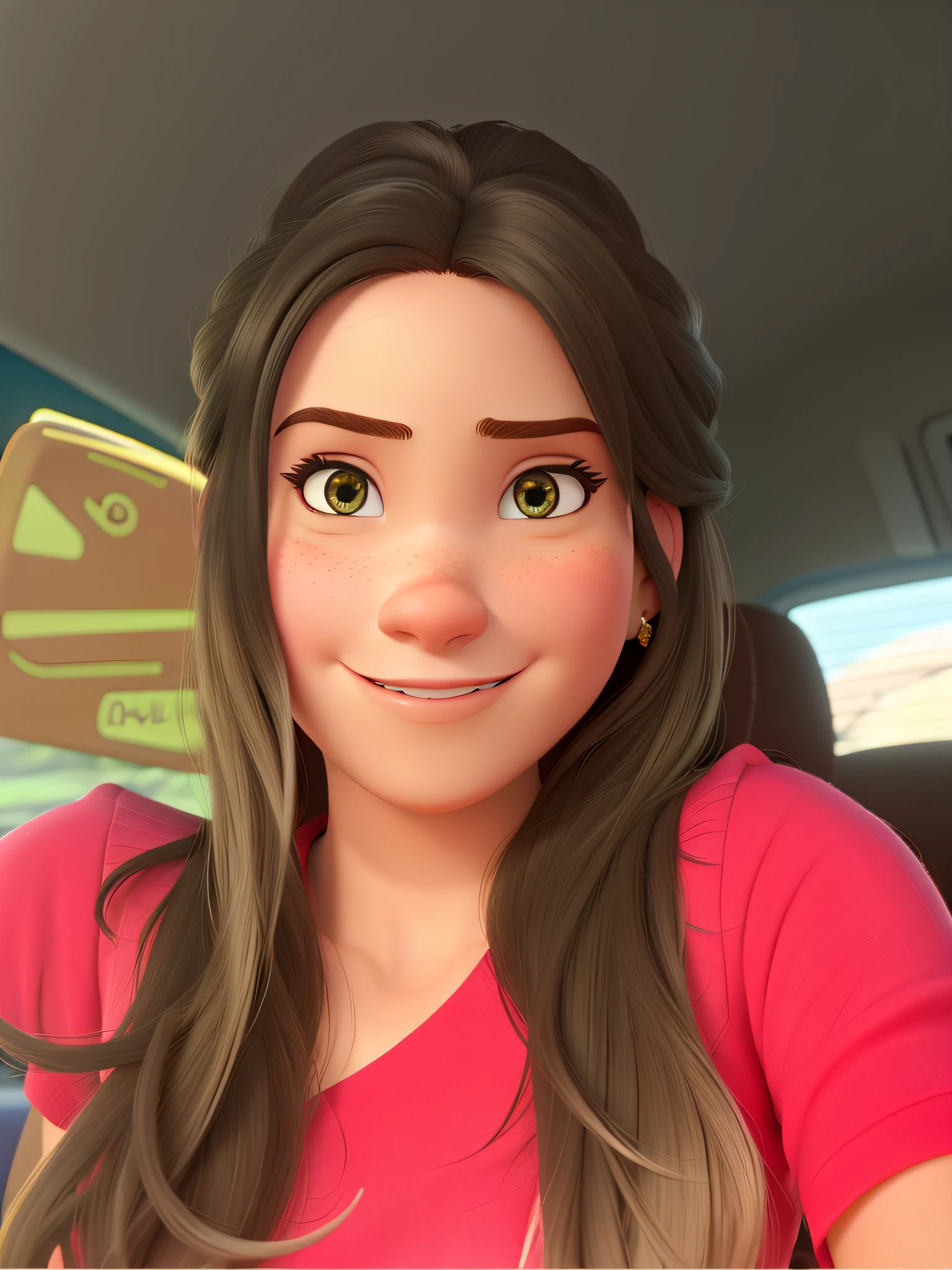 Uma mulher estilo disney pixar, alta qualidade, melhor qualidade