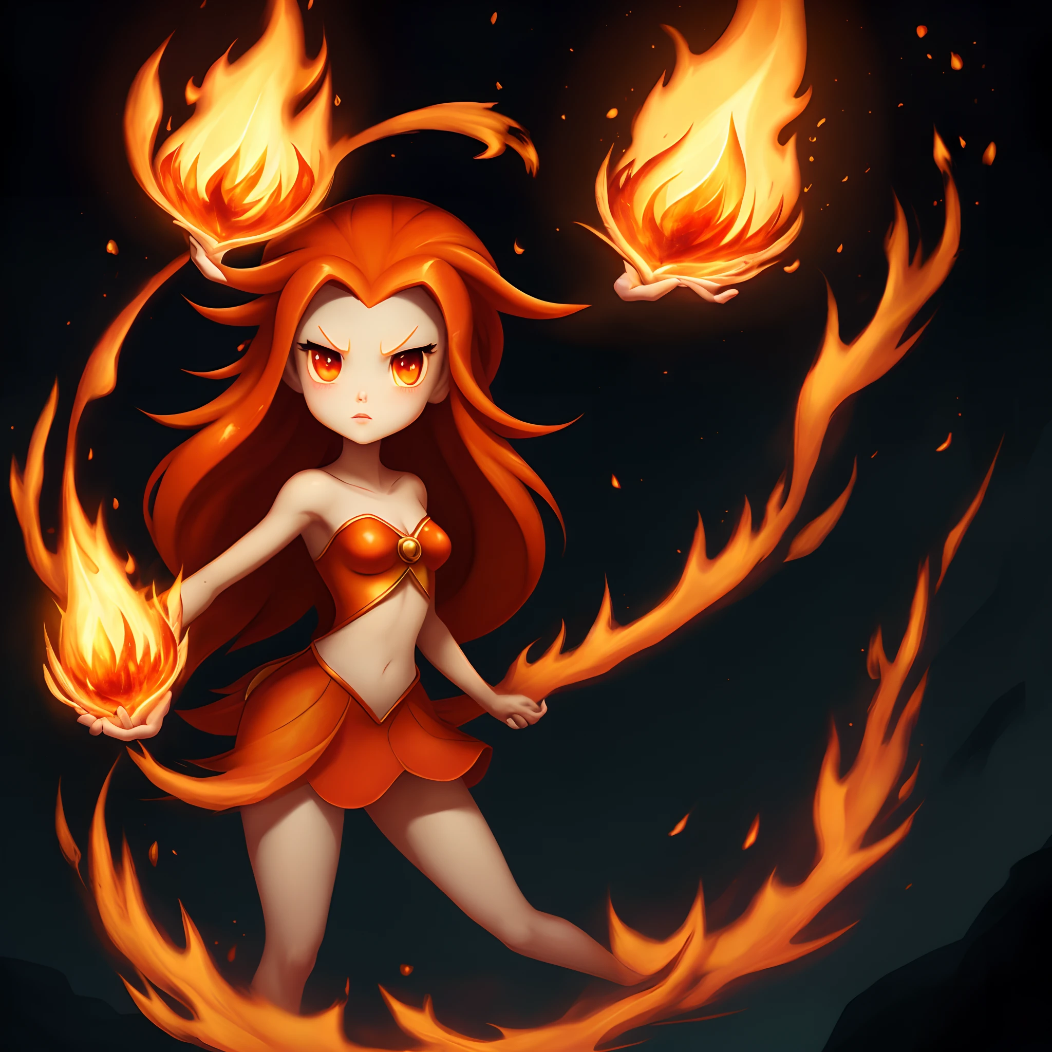 (dark flame:1.3),burn circle,((clear and heavy)),((burn the sky, vortex of fire, fire magic:1.5)), hand of fire,((melt and mix:1.5)), ((flame and burning:1.3)),black fog,wind,((( fusion of flame and hair:1.3))),weightlessness,eddy, (burn eddy effect:1.5),(round flame background:1.5),(round frame:1.4),(huge halo:1.4),(flame blast:1.3), (best quality, 8k, ultra detailed, detailed face), (masterpiece), ((perfect anatomy)), (no wear, no clothes:1.2), (dark skin:1.4), cowboy shot, brown very long hair, ((nudi-ty:1.8)), ((top-less:1.1)), ((no wear)), (unclad:1.4), Dramatic volcanic landscape with lava fields and steam vents,