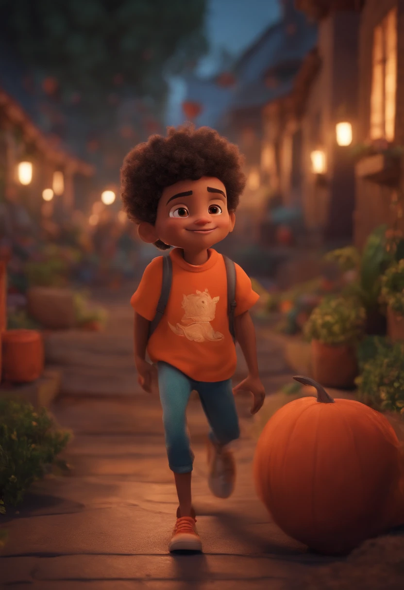 Image of a boy for a story in a YouTube video in Pixar format, He's the little allabester, He's the class leader, He's outgoing, Playful and gets up for a lot of things
