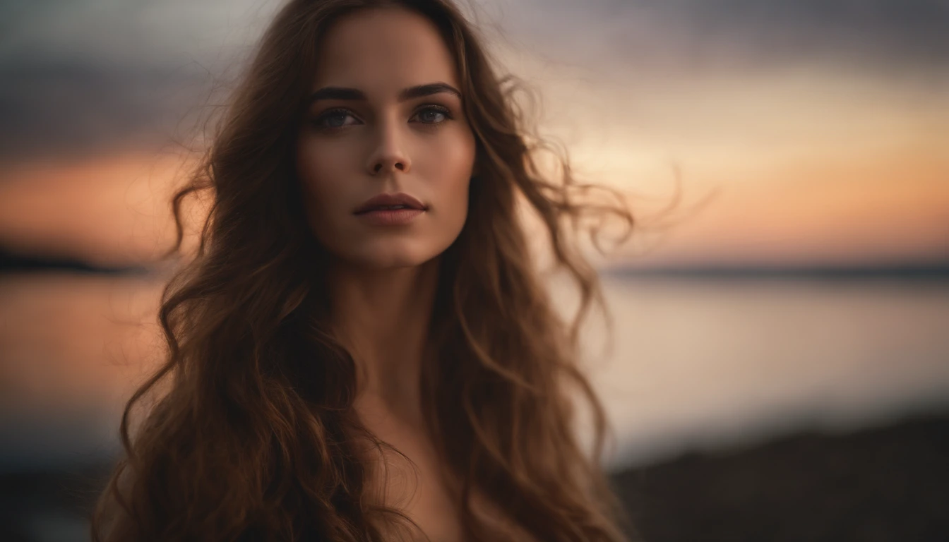 (best quality, highres, ultra-detailed), portrait, beautiful naked girl, long hair, soft skin, expressive eyes, sensual lips, graceful posture, natural lighting, vibrant colors