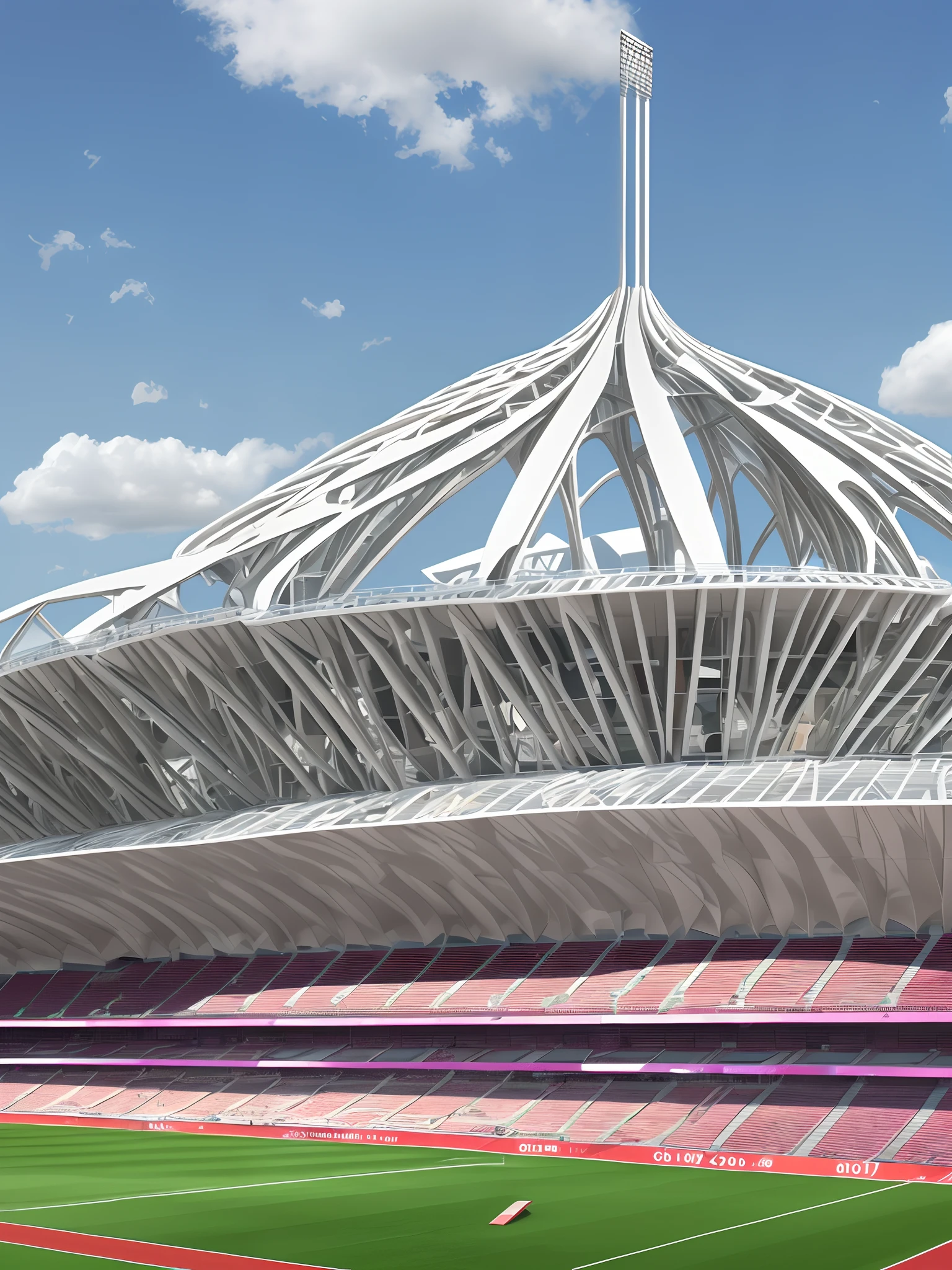 olympic stadium in the style of Frank Gehry --auto --s2