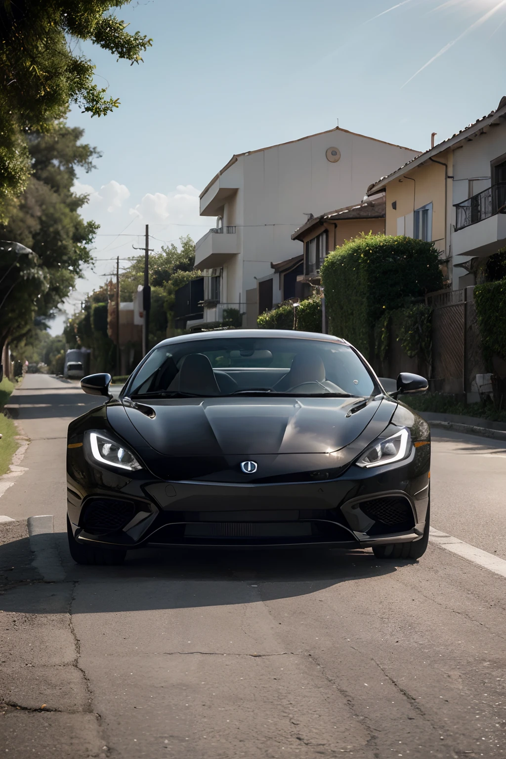 Image of a state-of-the-art sports car

Create the image shows a state-of-the-art sports car, com um design futurista e linhas elegantes. The car is painted glossy black, com detalhes em vermelho. The workmanship is impeccable, without any scratches or imperfections.

The car is stopped on a deserted road, with the sun shining behind him. Shadows are soft and natural, and the colors are vibrant. The atmosphere is quiet and quiet, com apenas o som do vento.

The image is sharp and detailed, with a level of realism that simulates a photograph taken from a Canon EOS-1DX Mark III. It is possible to see all the details of the car, From the glossy finish to the moving parts, como as rodas e o motor.

Specific details

Here are some specific details of the image:

The car has an aerodynamic shape, com uma frente baixa e uma traseira alta.
The headlights are narrow and tapered, and the LED lights are bright.
The wheels are large and alloy, com pneus de baixo perfil.
The engine is exposed under the hood, com componentes de alta tecnologia.
The interior of the car is sleek and sophisticated, com assentos de couro e um painel de instrumentos digital.
Estilo realista

A imagem tem um estilo realista, com cores e sombras naturais. The sun is shining brightly, But the shadows are soft and delicate. The colors of the car are vibrant, but not exaggerated.

The image is balanced and harmonious, with a good use of composition and light. The car is the main focus of the image, But the environment around you is also important. The deserted road and blue skies create an atmosphere of tranquility and seclusion.

Conclusion

The image is an example of a high-end sports car, with a futuristic design and an impressive level of realism. The image is sharp and detailed, com um estilo realista e cores naturais.