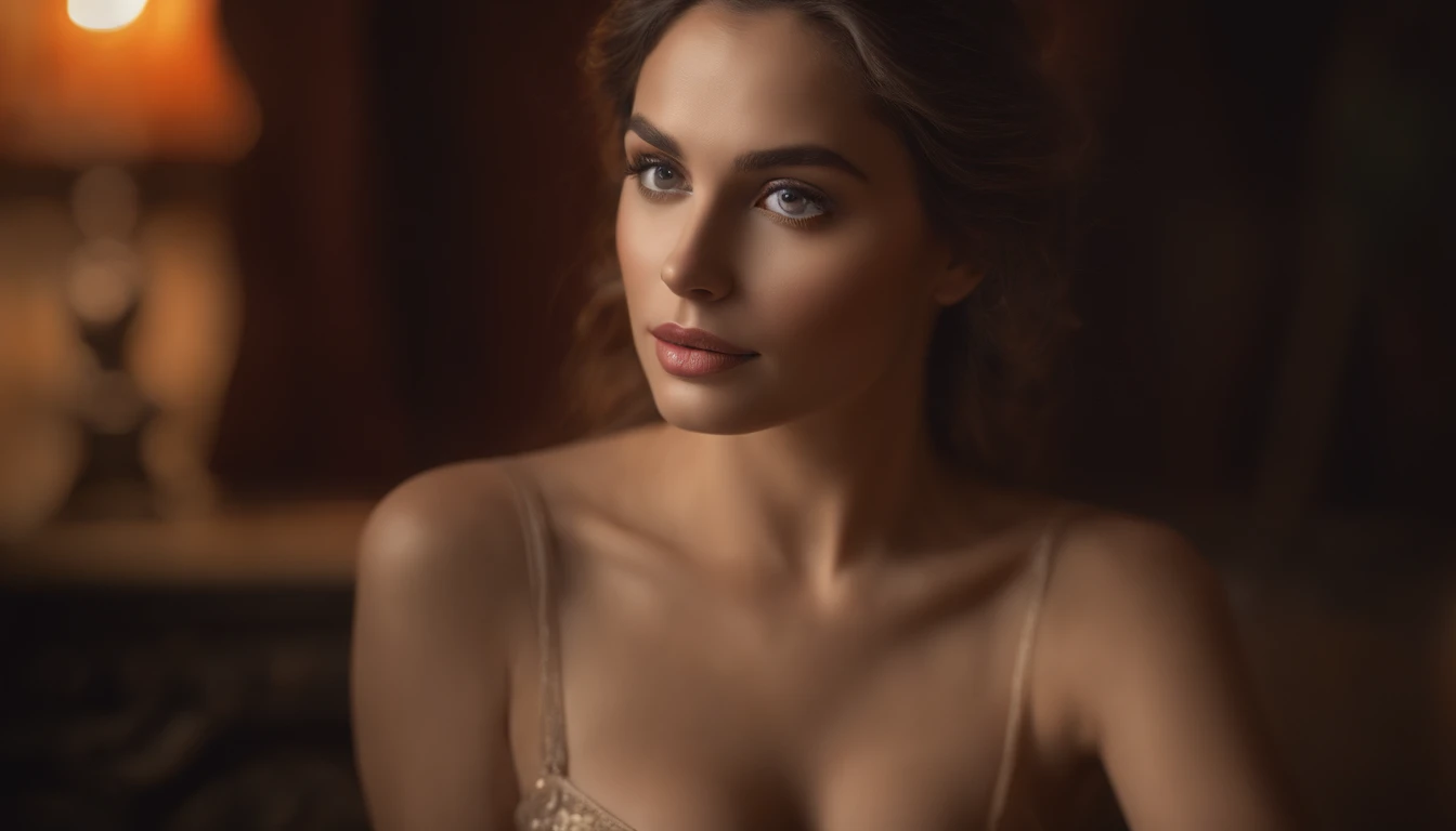 (best quality,4k,8k,highres,masterpiece:1.2),ultra-detailed,(realistic,photorealistic,photo-realistic:1.37),female figure,nude,curvy,full body portrait,beautiful detailed eyes,beautiful detailed lips,detailed facial features,stunning beauty,shiny and flowing hair,perfect skin,graceful pose,soft lighting,subtle shadows,vivid colors,smooth textures,high contrast,artistic composition,classic oil painting style,romantic atmosphere,warm color palette,impressionistic brushstrokes,ethereal background,long and slender fingers,dynamic body language,confident posture,elegant curves,subtle curves,delicate details,sensual expression,intense gaze,serene and calm mood,gentle smile,sensuous and captivating,alluring presence,mesmerizing beauty,whisper of mystery in her eyes,sublime and surreal,visual poetry,masterpiece of feminine beauty,unforgettable art experience,sublime harmony of form and color,transcendent artwork