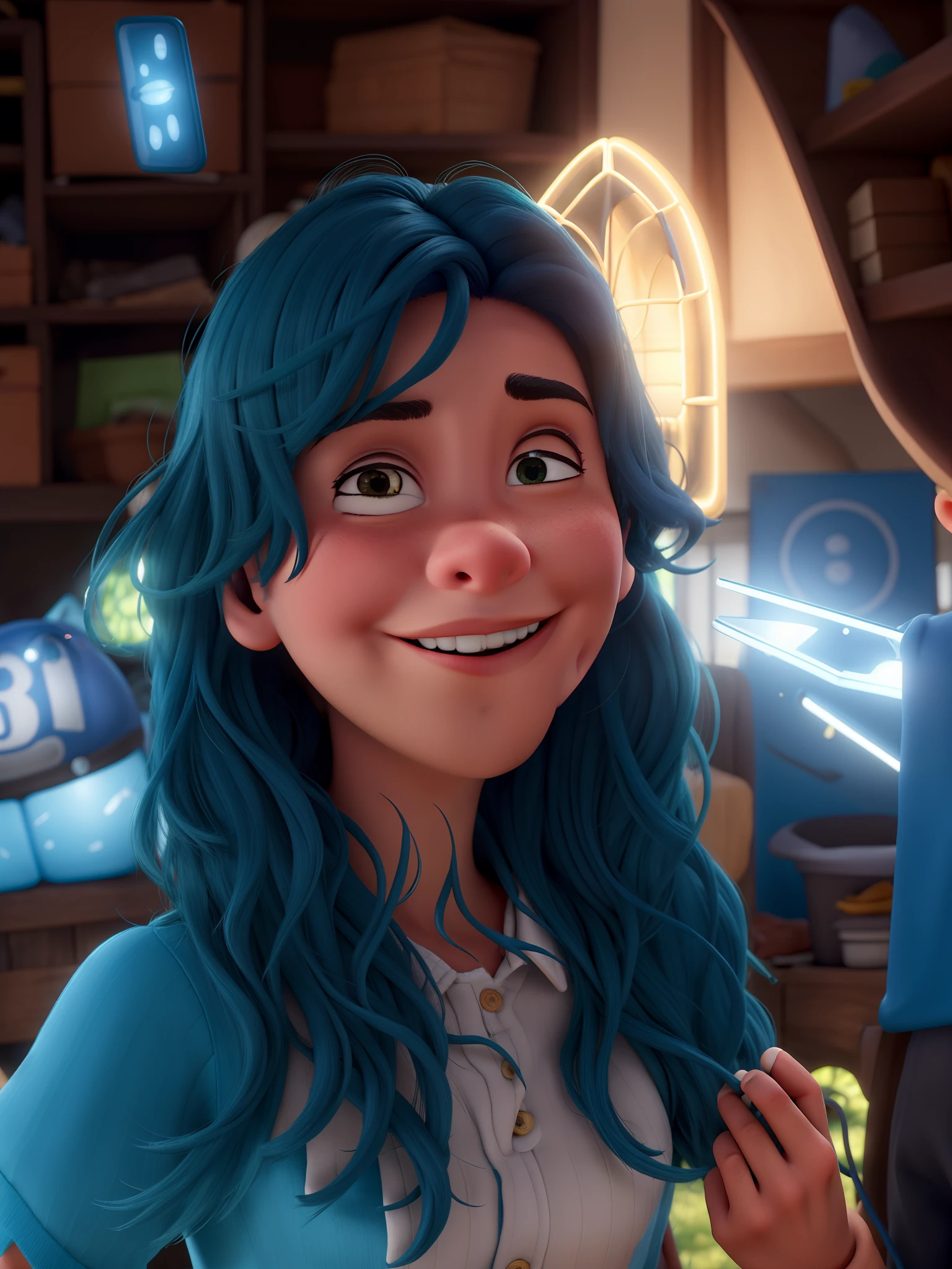 Criar um estilo pixar da melhor qualidade com campo de profundidade e luz suave