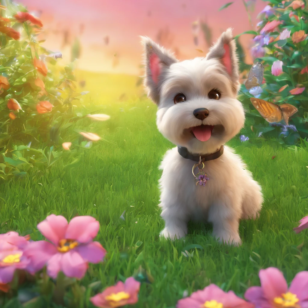 (best quality,4k,8k,highres,masterpiece:1.2),colorful,realistic,portrait,beautiful detailed eyes,beautiful detailed lips,extremely detailed eyes and face,long eyelashes,soft smile,green garden background,
lighting: soft natural sunlight,sunny day,comfortable warmth,
material: oil painting,finely brushed strokes,
additional details: flowers blooming, butterflies fluttering around, green grass, blue sky, peaceful atmosphere,
Bolt, the schnauzer cat, lying beside Lucas, adorable and playful,
scenic view, Lucas and Bolt enjoying a relaxing day in the garden,
vivid colors, lively and joyful mood.