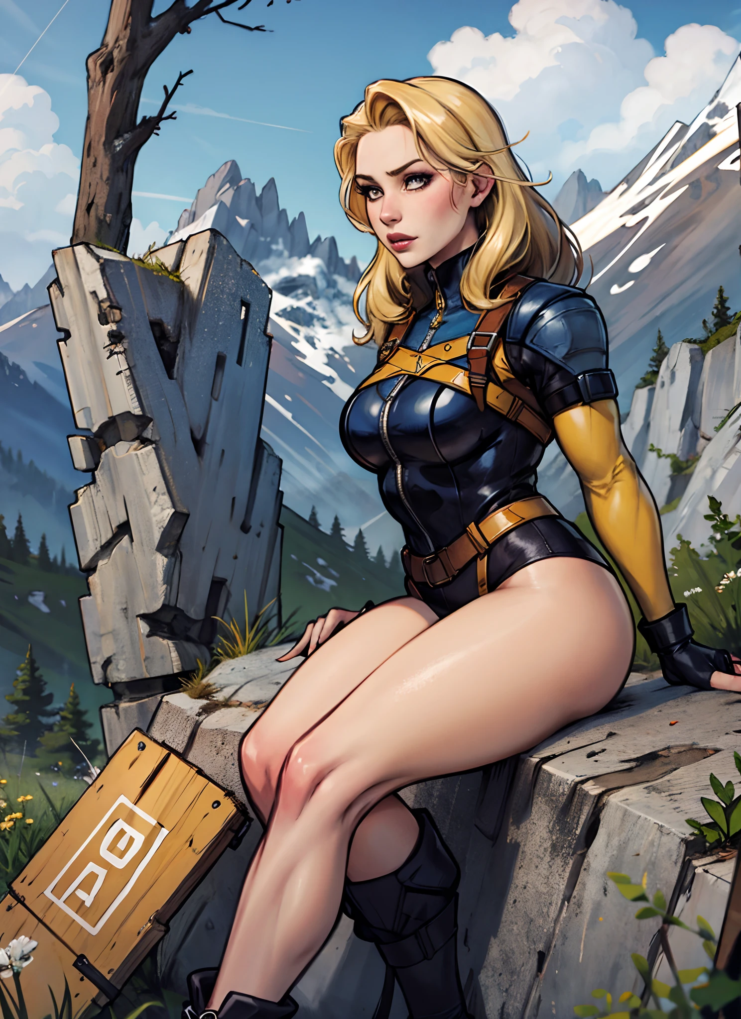 Blonde, Pretty Girl, Mountaineer