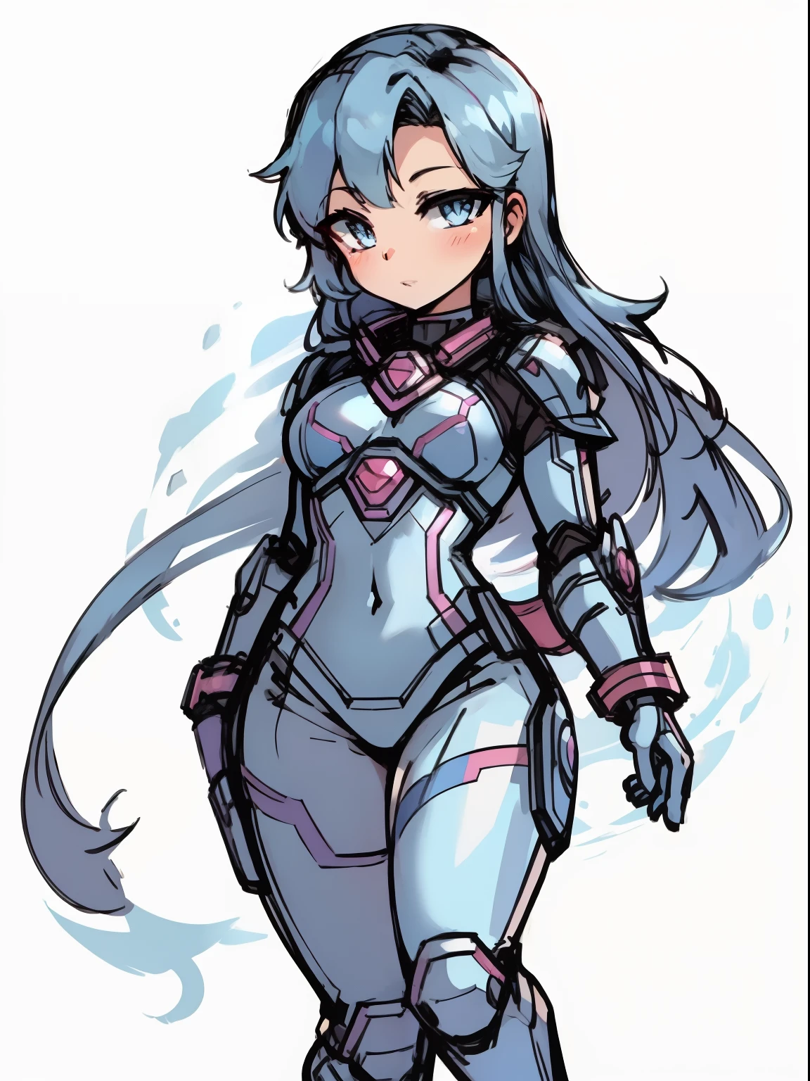 (((best quality))), (((highres:1.1))), (((solo:1.2))), (human long hair) (magical girl blue bodysuit armor:1.2), (bodysuit transparent:1.2)