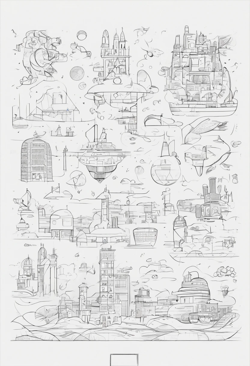 different angles, character sheet, illustration, expressions, comic drawing, line art,