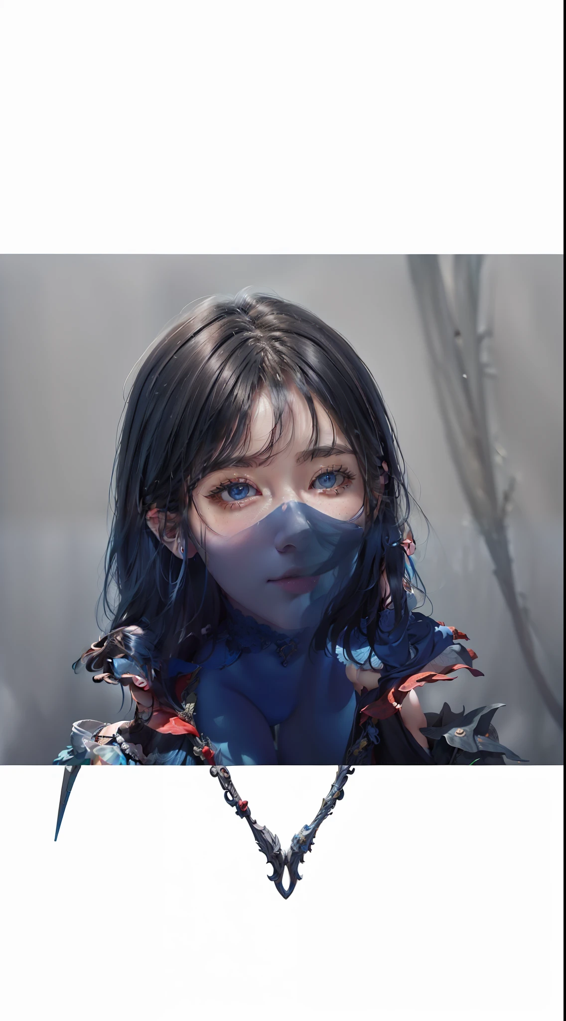 ((Above the shoulder,facial closeups)), Bigboobs, looking at viewert, surrealism, Ghibli-like colors, Ghibli-like colors, anime, Standing painting, angle of view, foreshortening, foreshortening, 8K, Super detail,Women have full breasts and blue hair,hentail realism, shadowing,,character sheets, reference sheet, Standing painting, 8K, Super detail, 1080p, Women's HD,femele, 16k, A high resolution, Best quality, High quality, Anatomically correct, Masterpiece, ccurate, hyper HD,As graceful as a swan,unreal-engine, Ghibli-like colors, anime, Standing painting, angle of view,battle armor,ssee-through,Lace skirt,blue color eyes