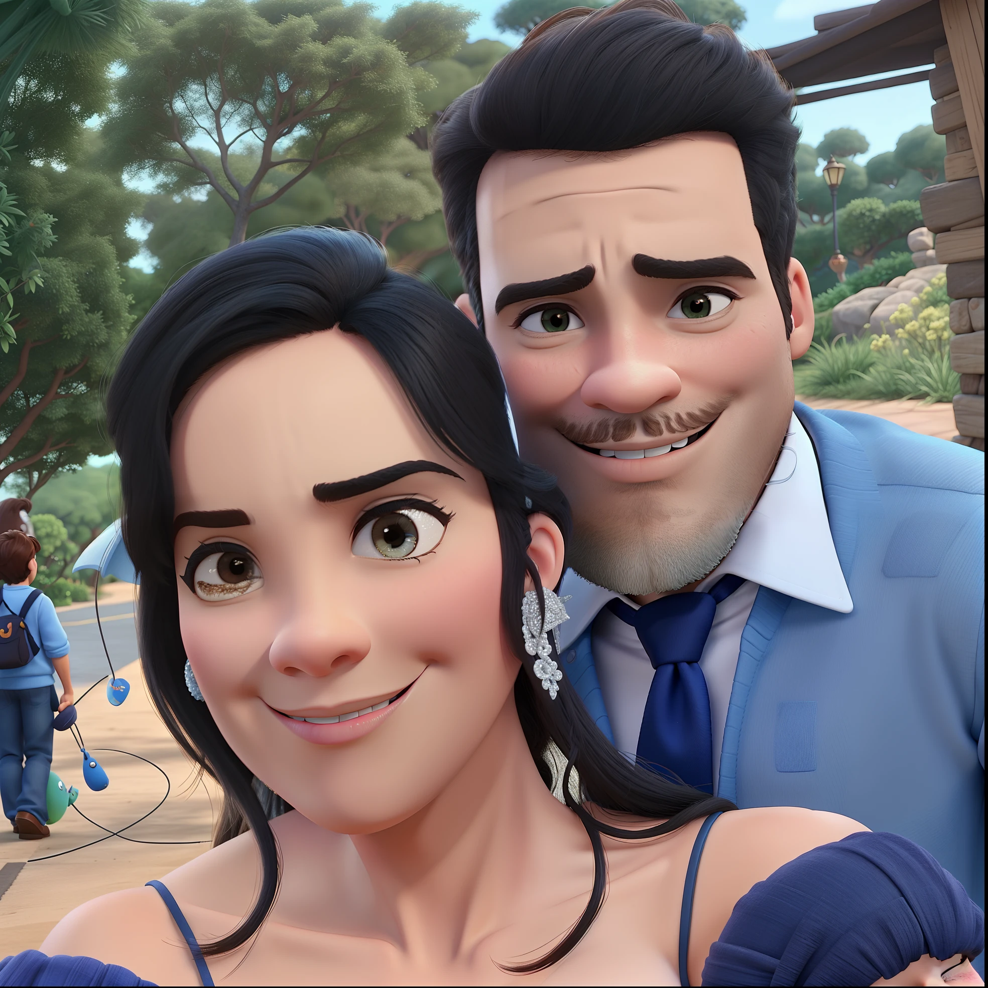 Casal estilo Disney pixar, alta qualidade, melhor qualidade