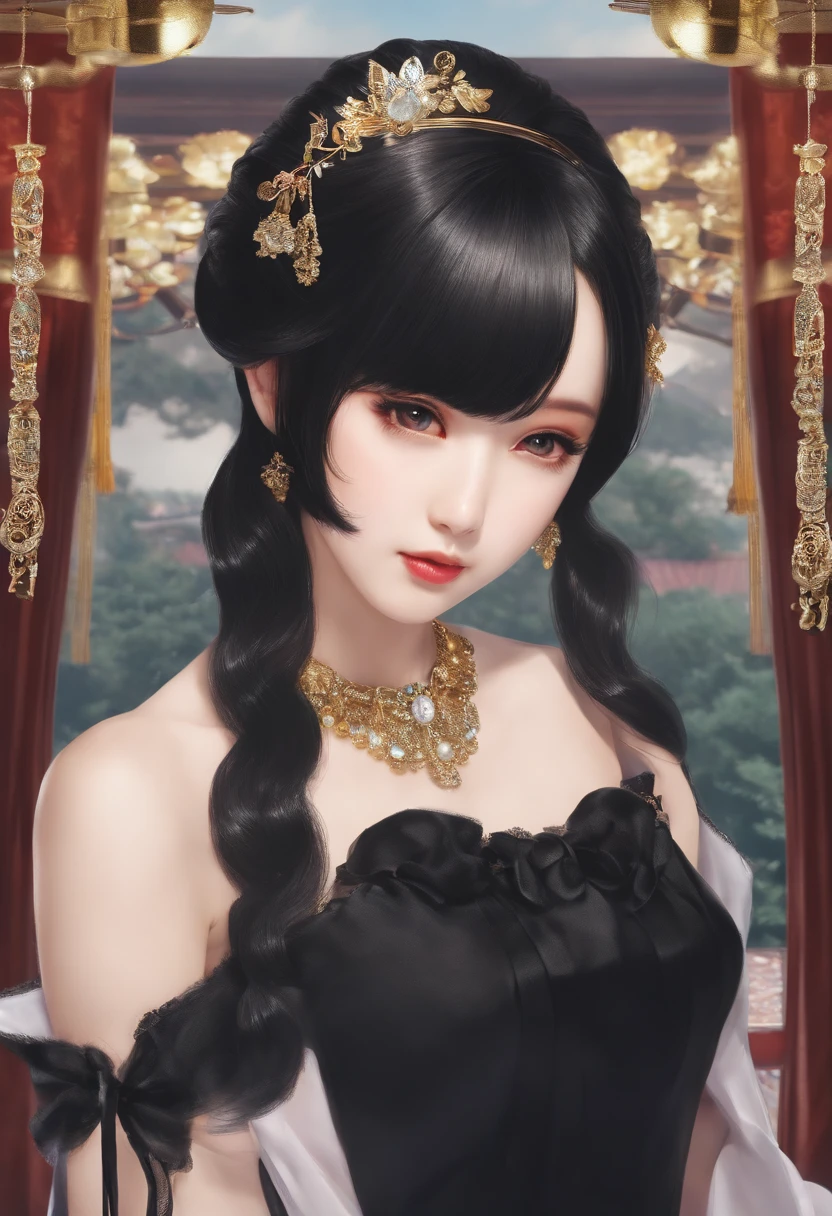 Japan Idol Tsurime Black Hair